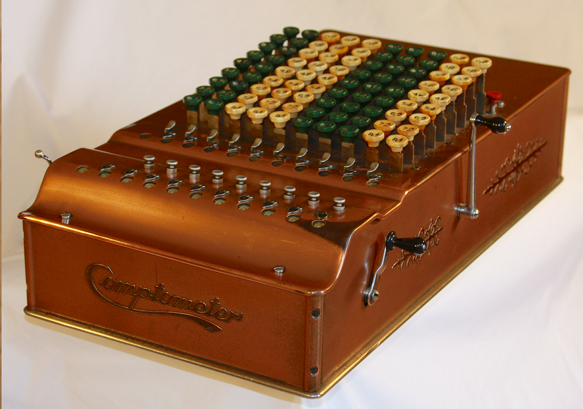 A Comptometer Model ST Super Totalizer key-driven calculator