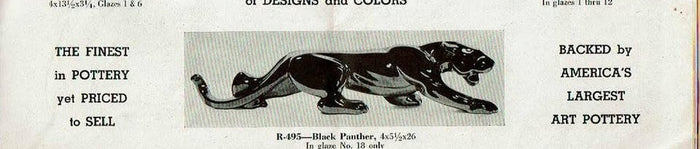 The Haeger black panther: ten models, three sizes, and how to tell which one you have