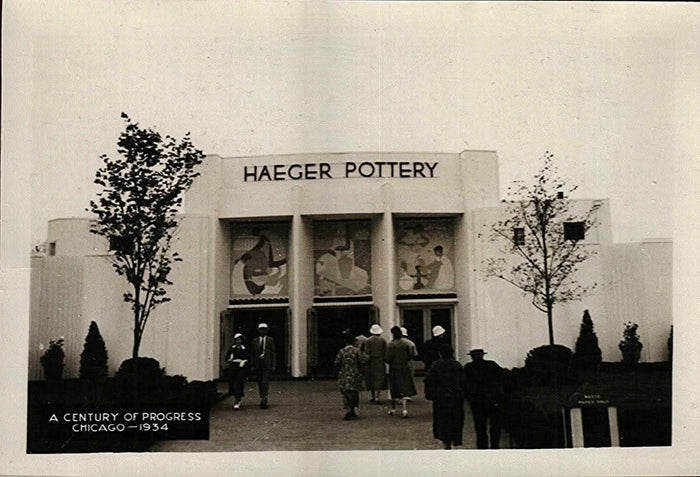 The Haeger Pottery building at A Century of Progress, Chicago, 1934