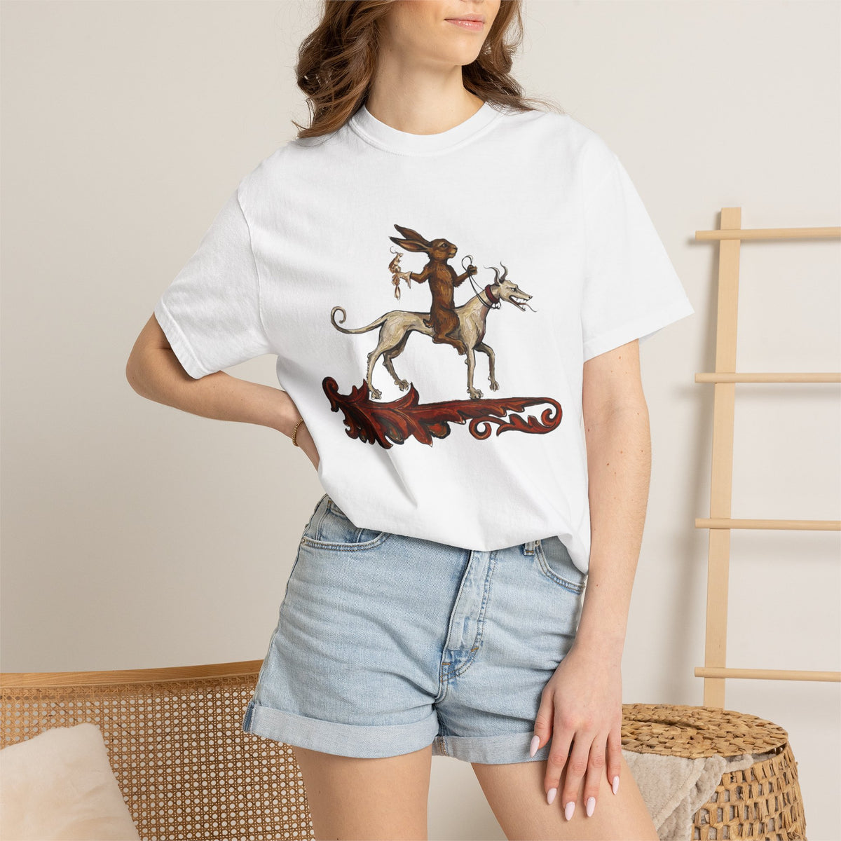 Mythic Fox Rider T-Shirt — Vintage Folklore Graphic Tee