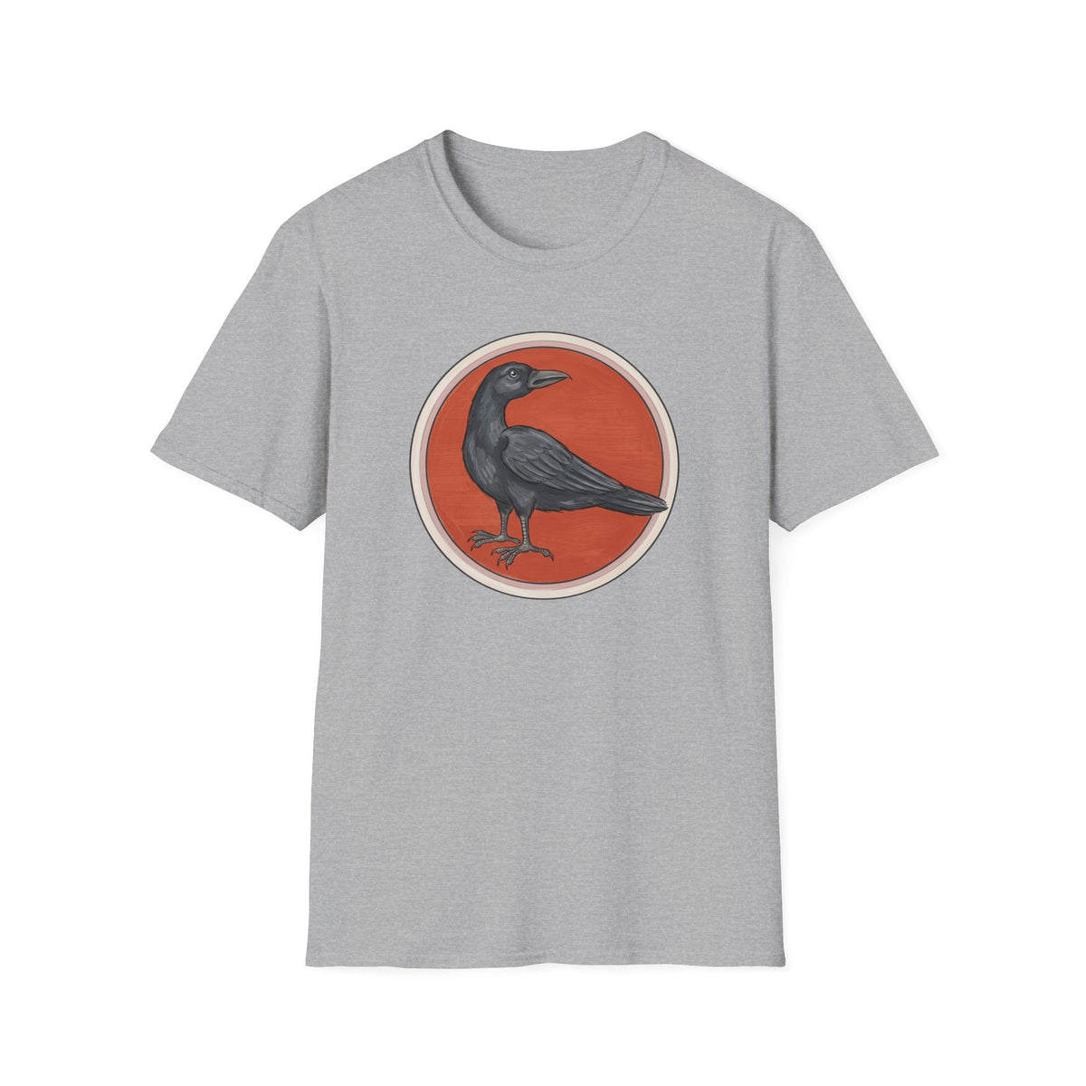 Medieval Crow T-Shirt — Bestiary Raven Roundel Graphic Tee