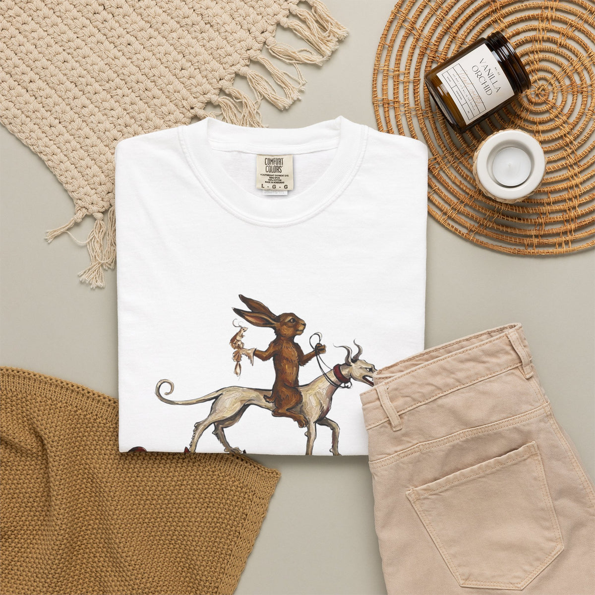 Mythic Fox Rider T-Shirt — Vintage Folklore Graphic Tee