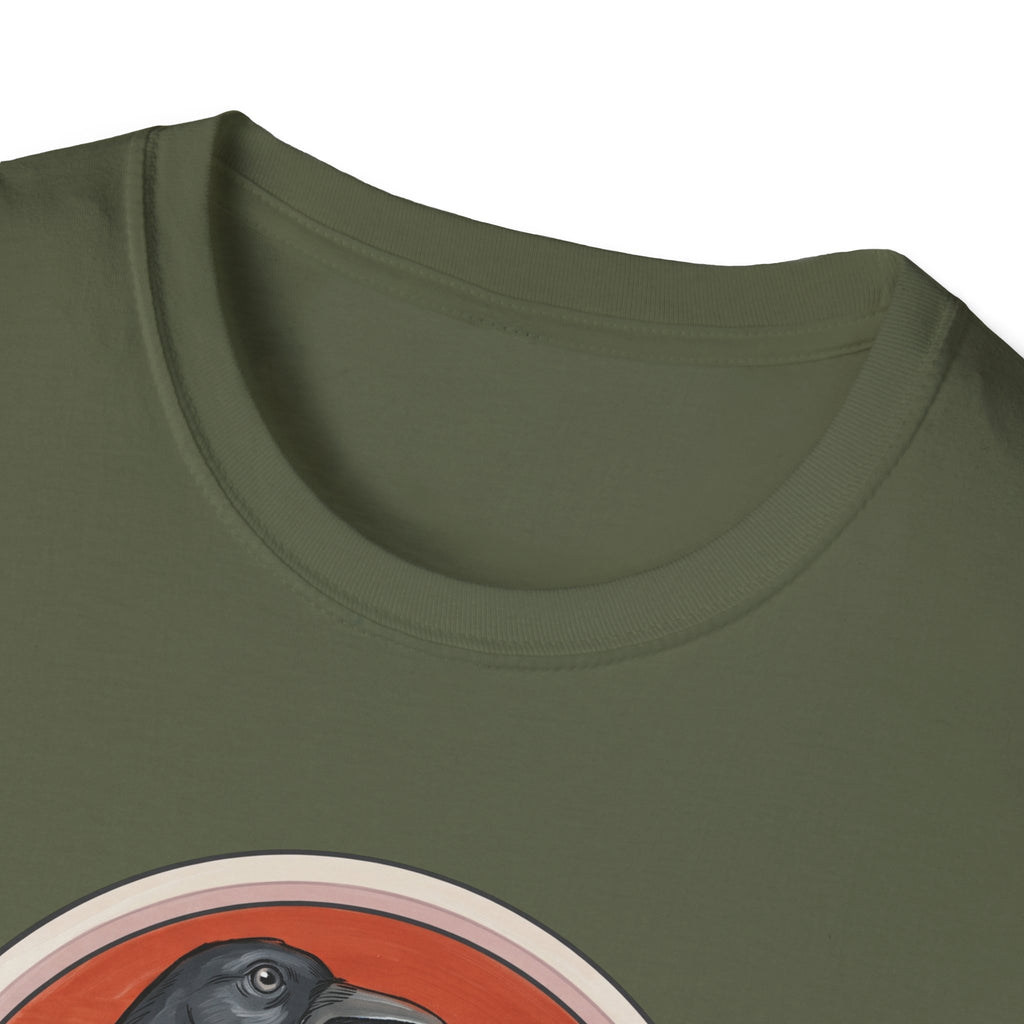 Medieval Crow T-Shirt — Bestiary Raven Roundel Graphic Tee