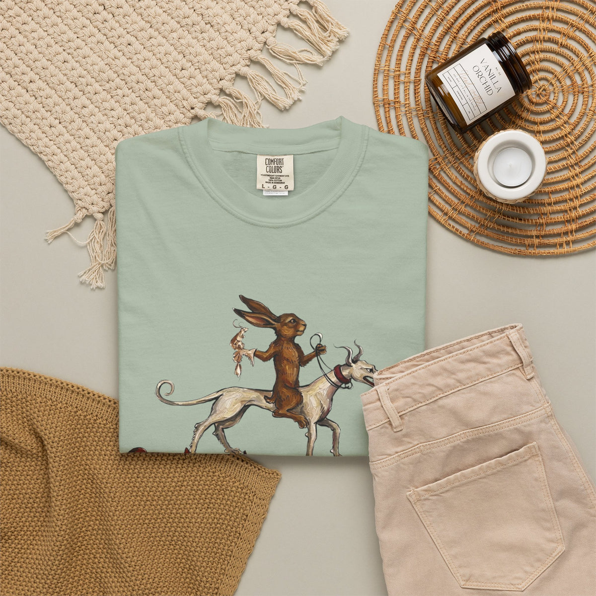 Mythic Fox Rider T-Shirt — Vintage Folklore Graphic Tee