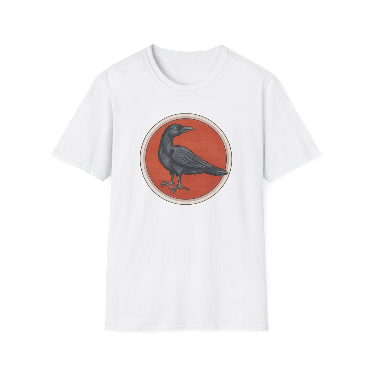 Medieval Crow T-Shirt — Bestiary Raven Roundel Graphic Tee