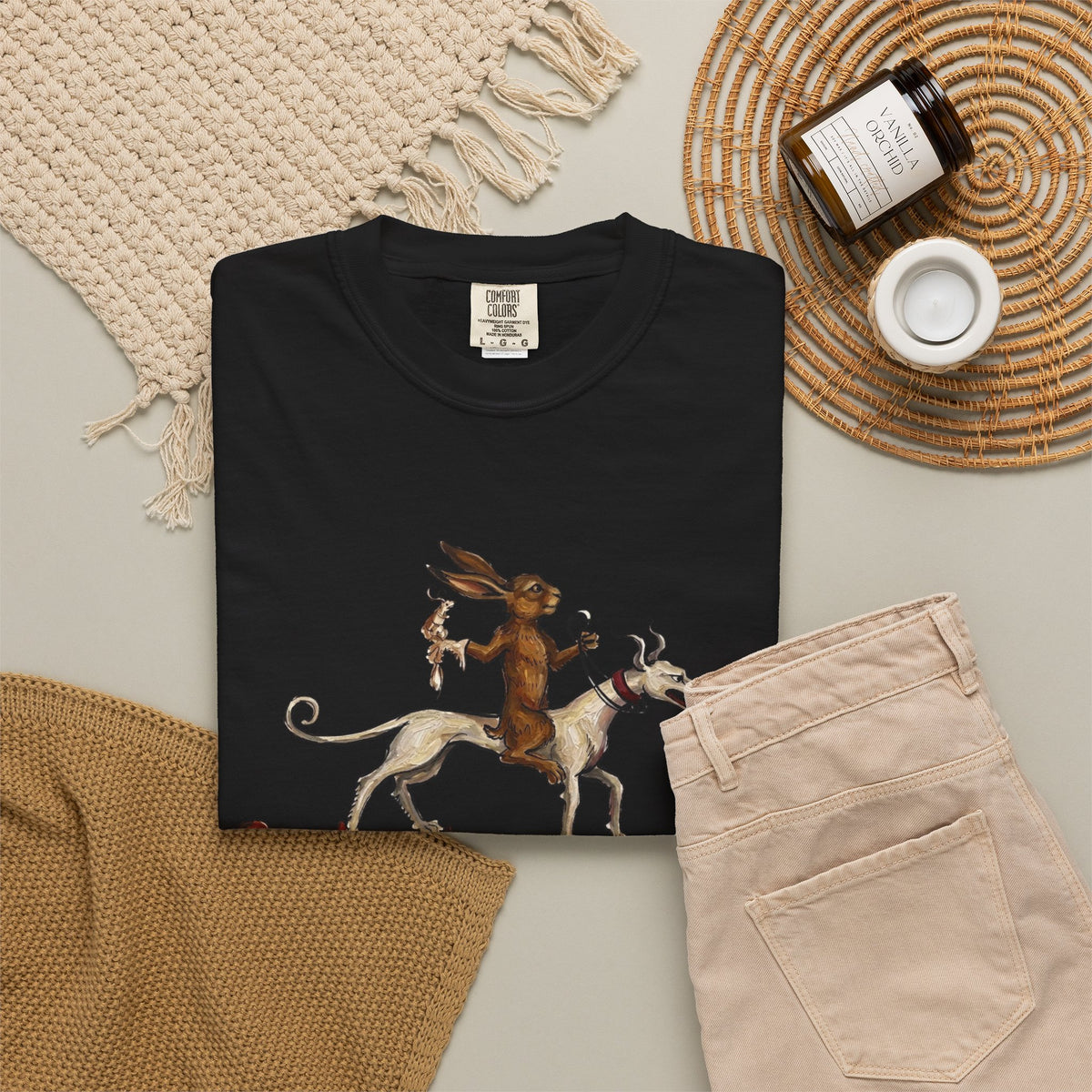 Mythic Fox Rider T-Shirt — Vintage Folklore Graphic Tee