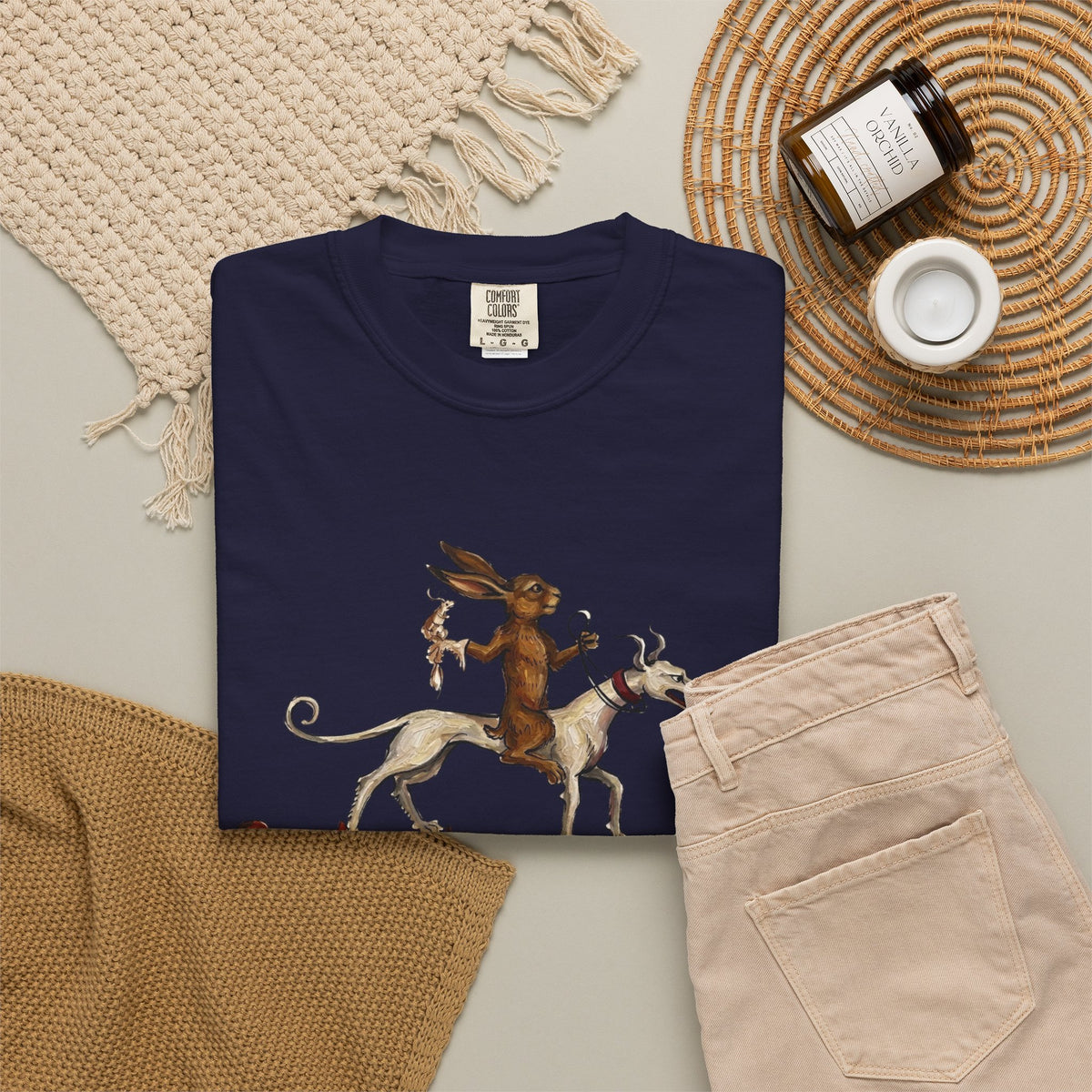 Mythic Fox Rider T-Shirt — Vintage Folklore Graphic Tee