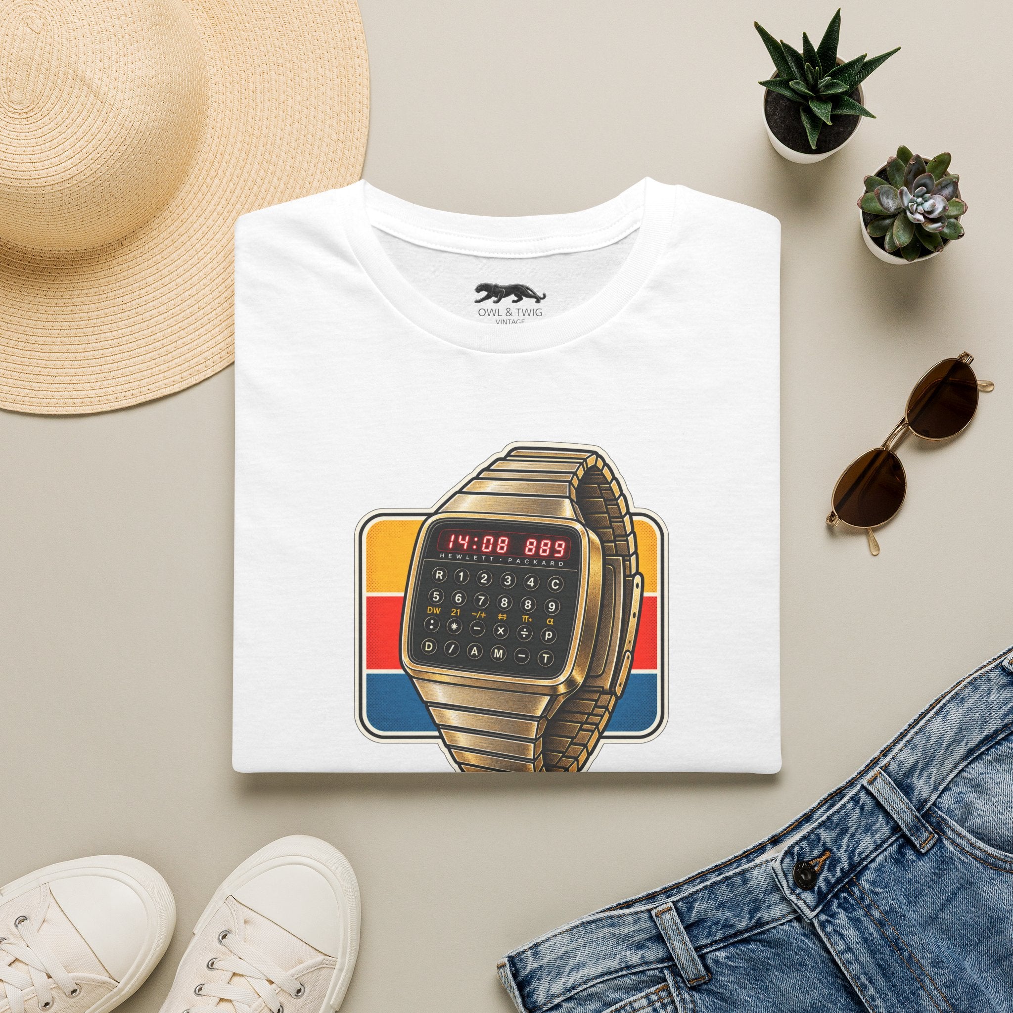 HP-01 Calculator Watch Tee