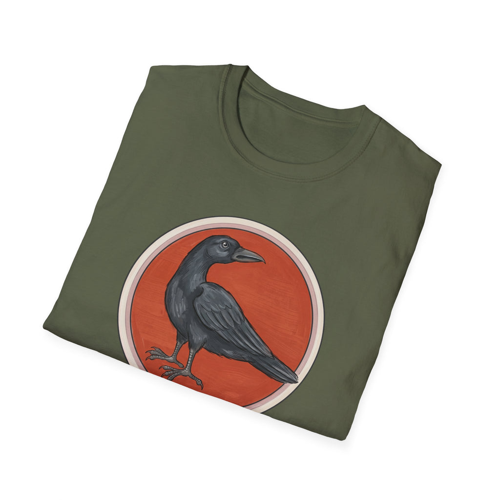 Medieval Crow T-Shirt — Bestiary Raven Roundel Graphic Tee