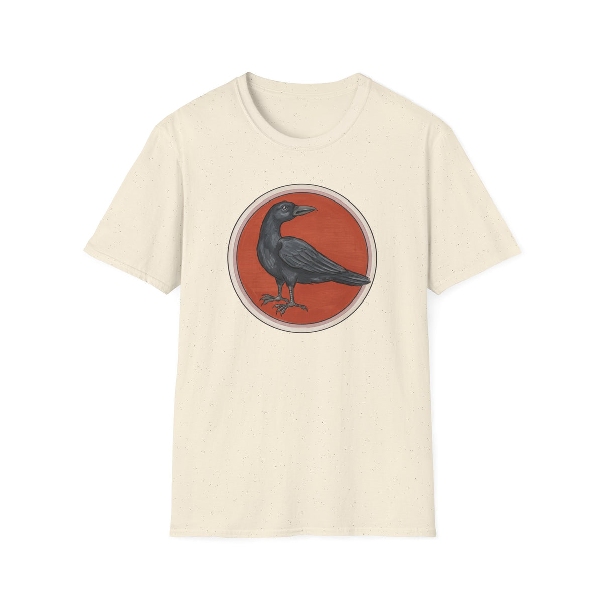 Medieval Crow T-Shirt — Bestiary Raven Roundel Graphic Tee