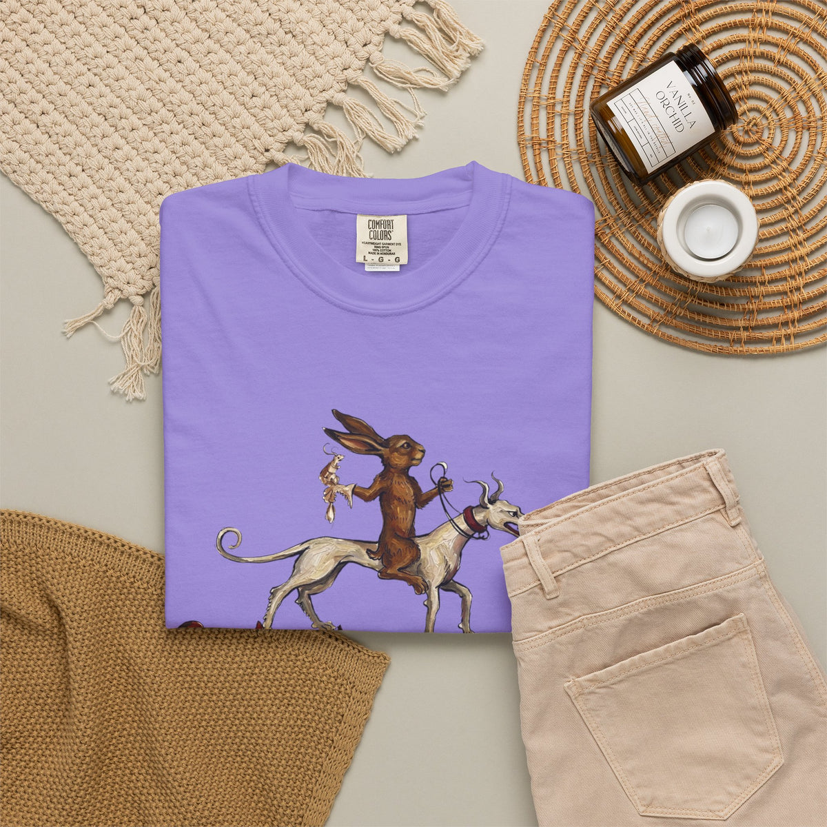 Mythic Fox Rider T-Shirt — Vintage Folklore Graphic Tee