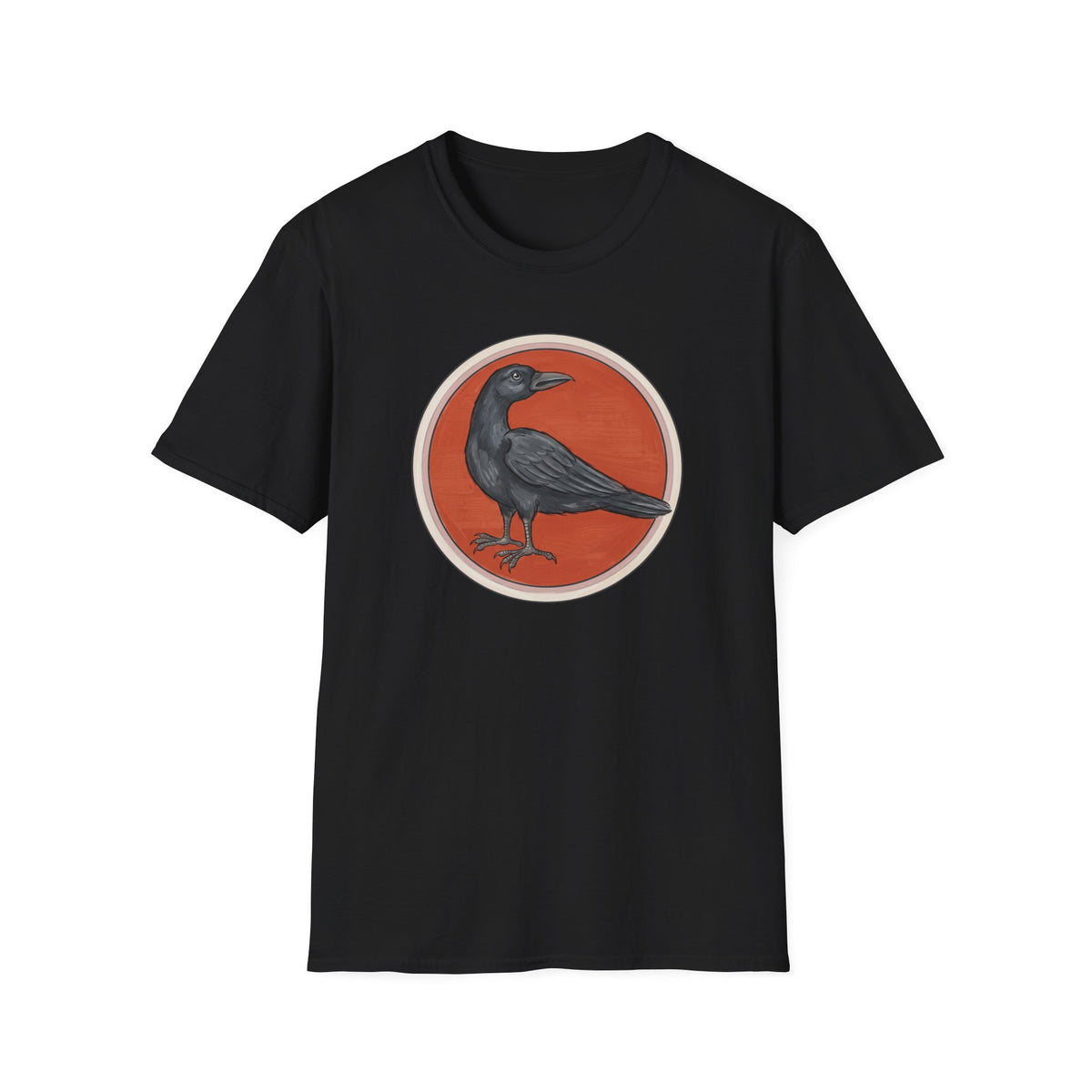Medieval Crow T-Shirt — Bestiary Raven Roundel Graphic Tee