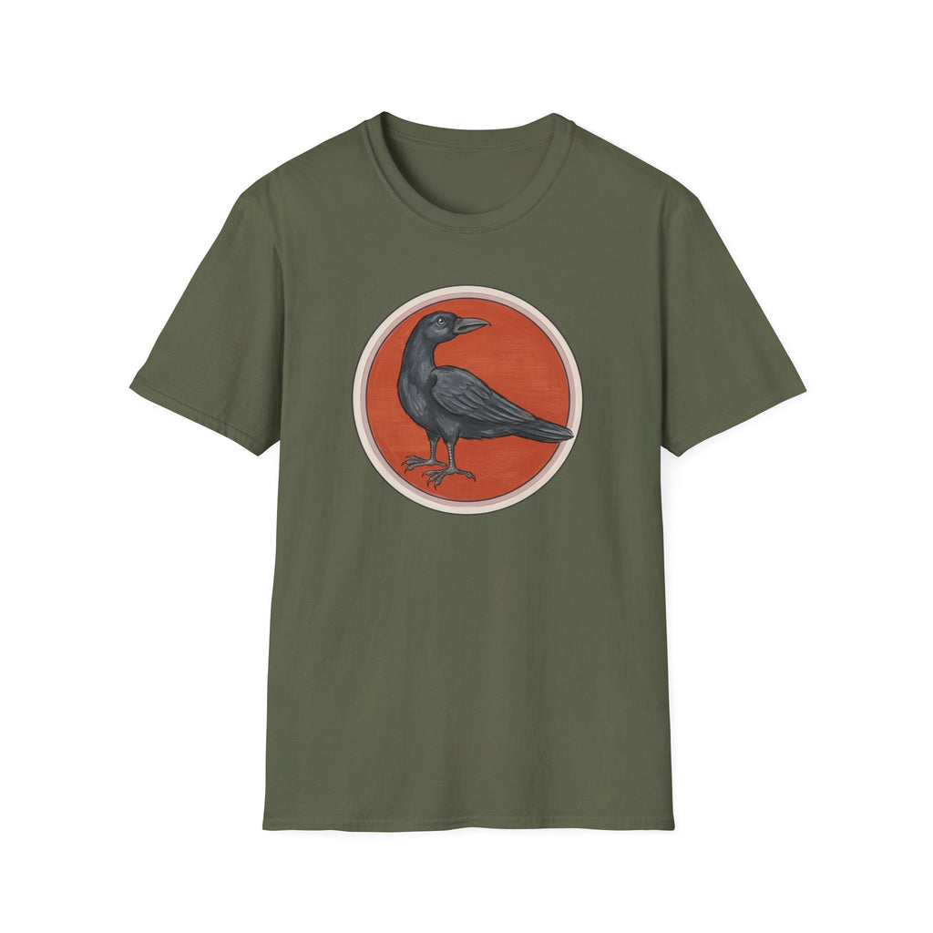 Medieval Crow T-Shirt — Bestiary Raven Roundel Graphic Tee