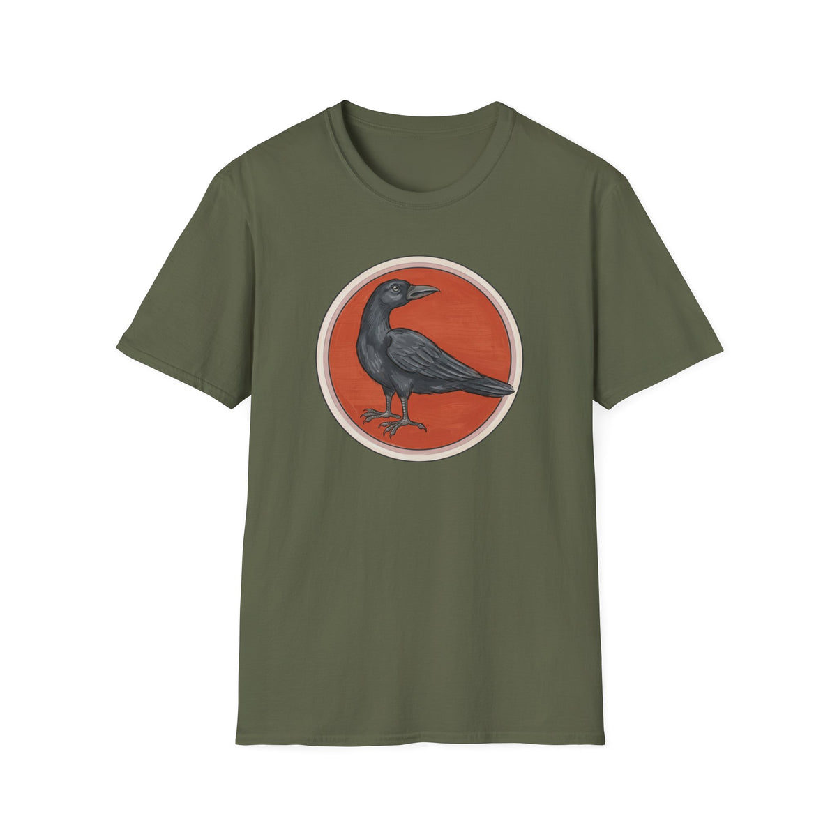 Medieval Crow T-Shirt — Bestiary Raven Roundel Graphic Tee