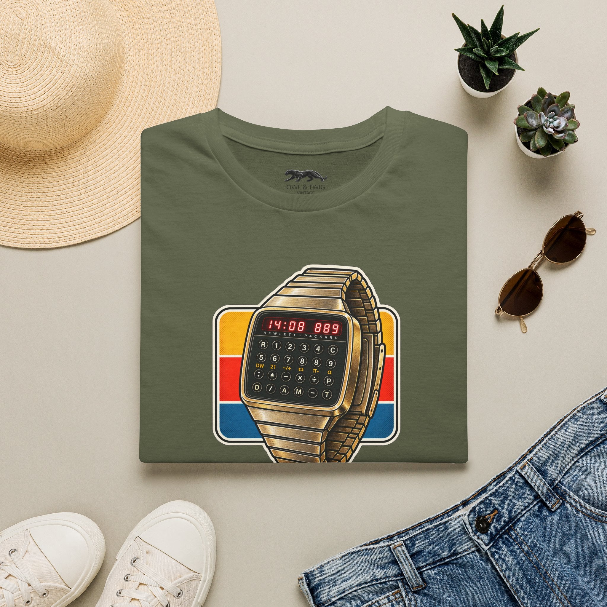 HP-01 Calculator Watch Tee