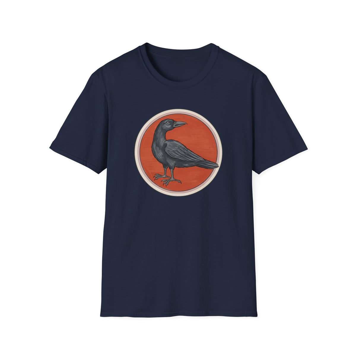 Medieval Crow T-Shirt — Bestiary Raven Roundel Graphic Tee