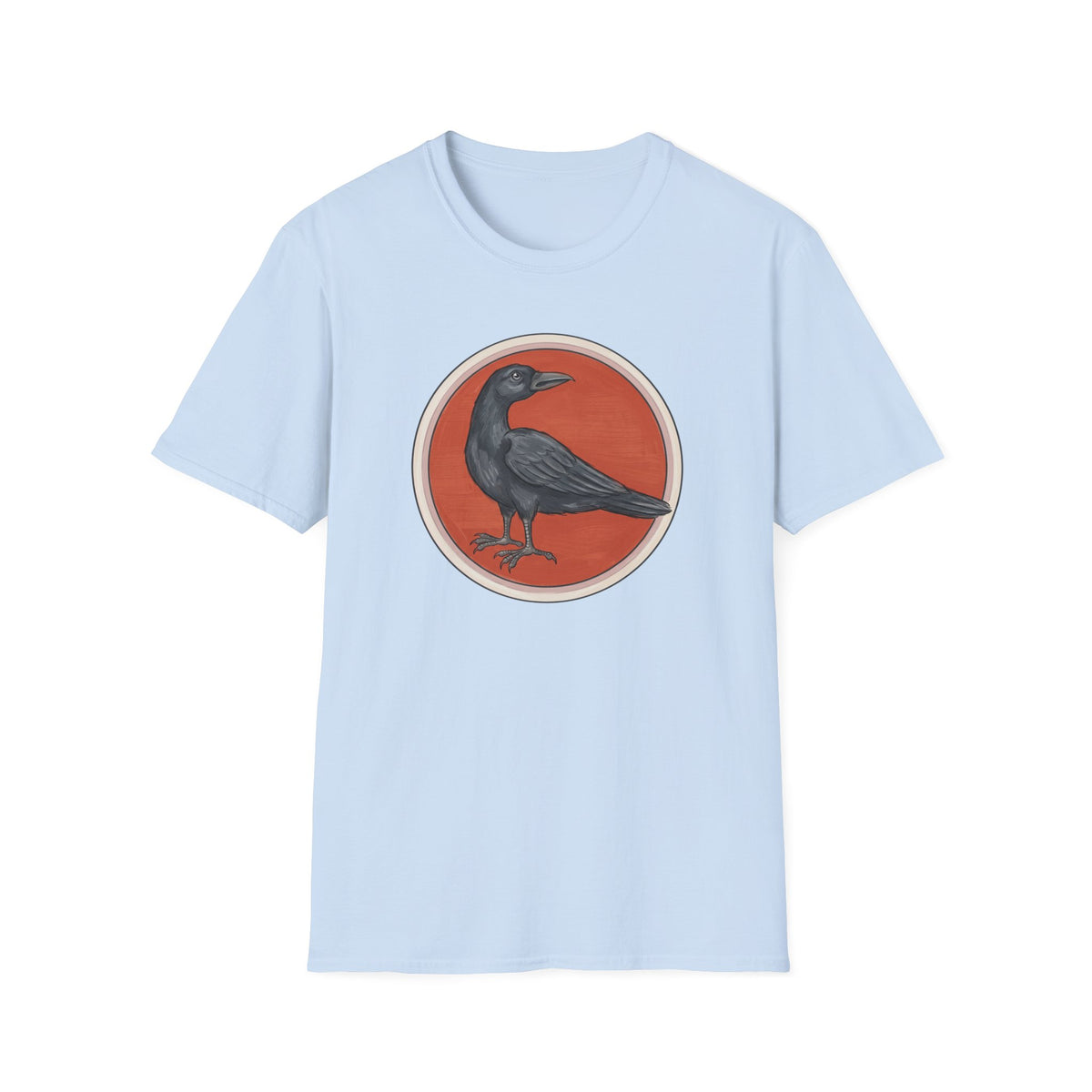 Medieval Crow T-Shirt — Bestiary Raven Roundel Graphic Tee