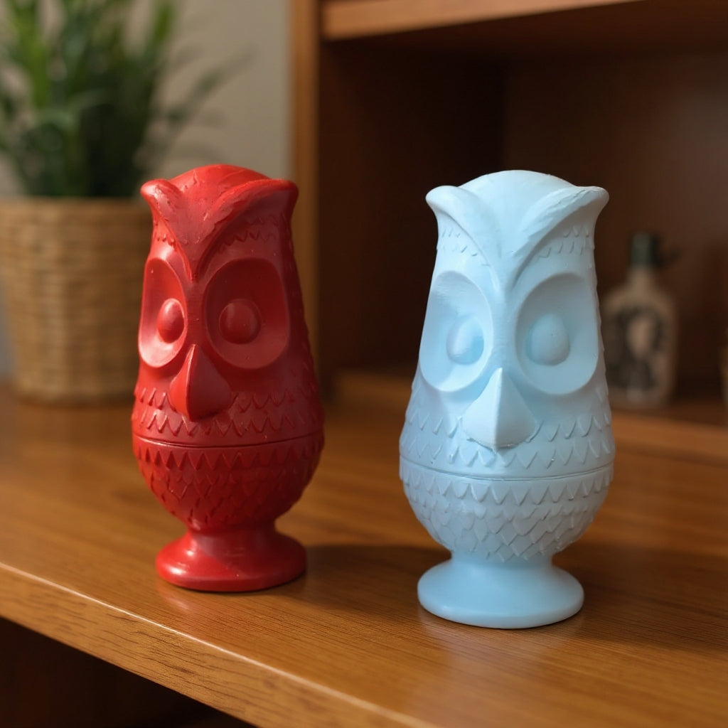 Viking Owl figurine, 3D printed desk piece — Owl and Twig Vintage