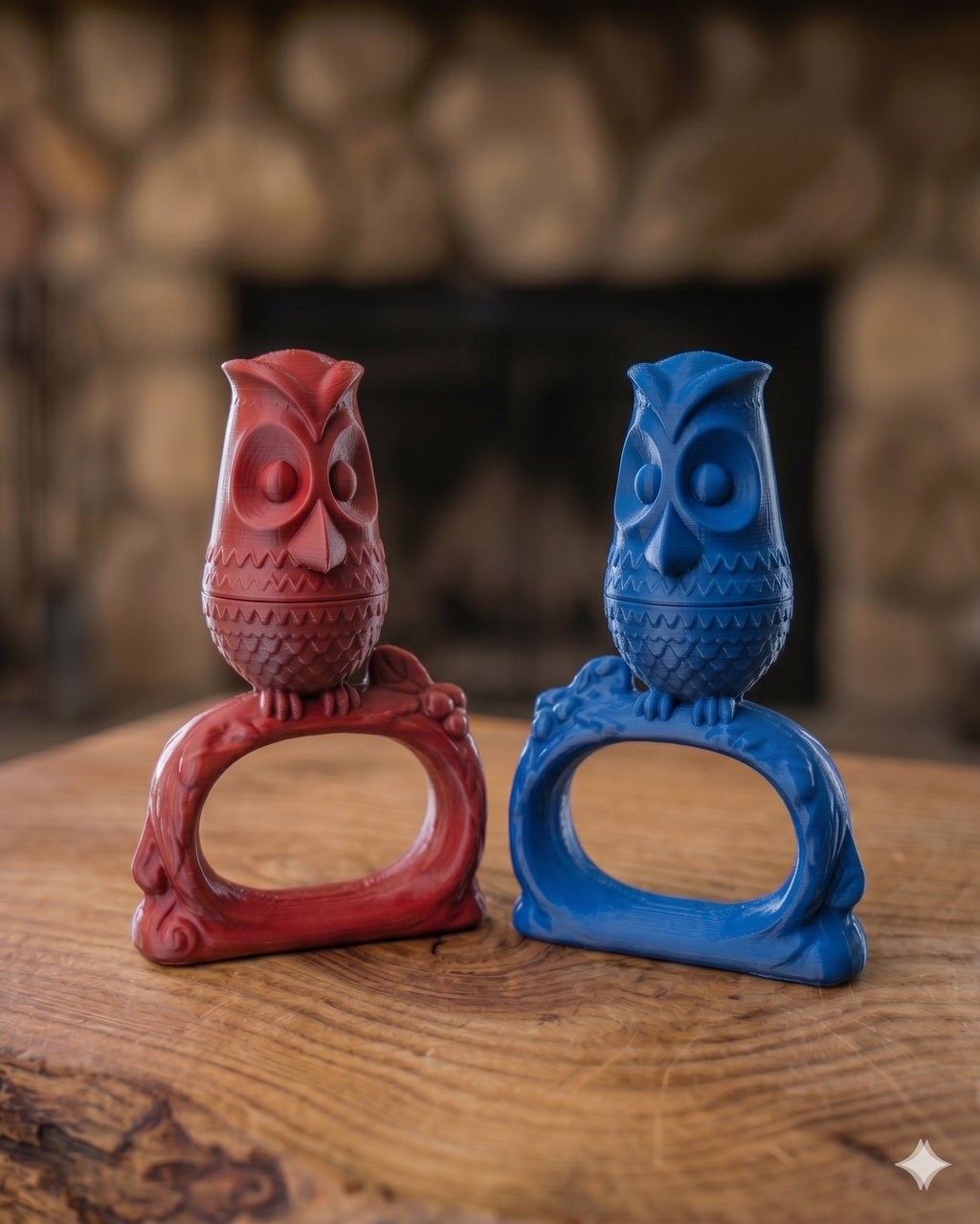 Viking Owl napkin ring holder