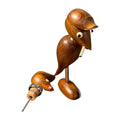 ARNE BASS Denmark Bar Bird Teakwood Corkscrew & Bottle Opener Vtg MCM Kitsch
