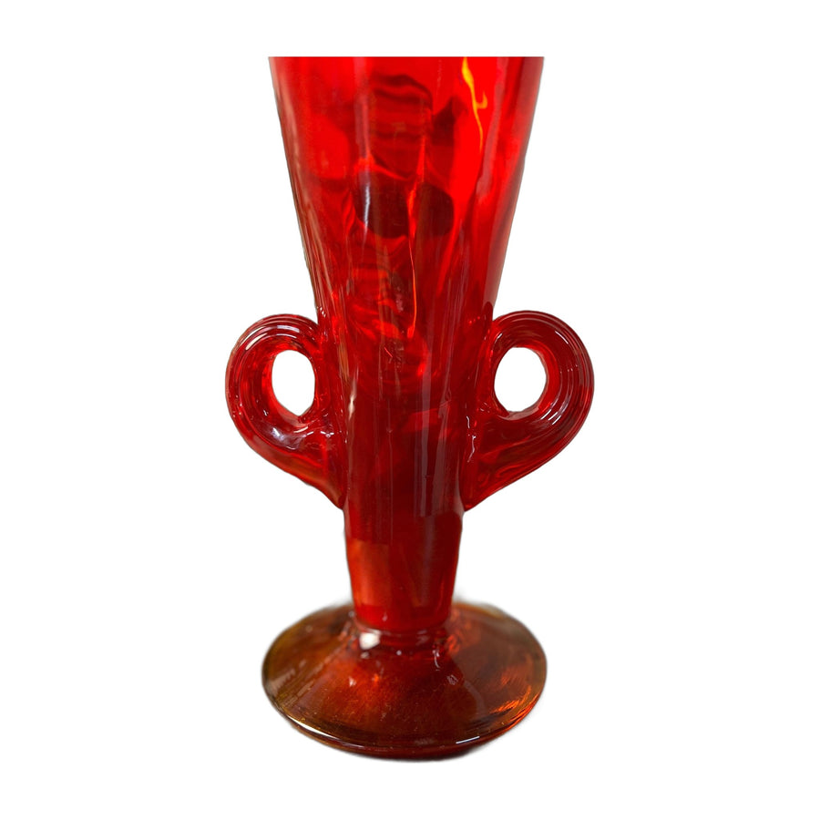 Blenko Vase 6930 Ruby Red 12 3/8" Handblown Art Glass