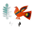 Colorful Polish Folk Art Sztuka Wycinanka Lowicka Paper Cut Out Bird