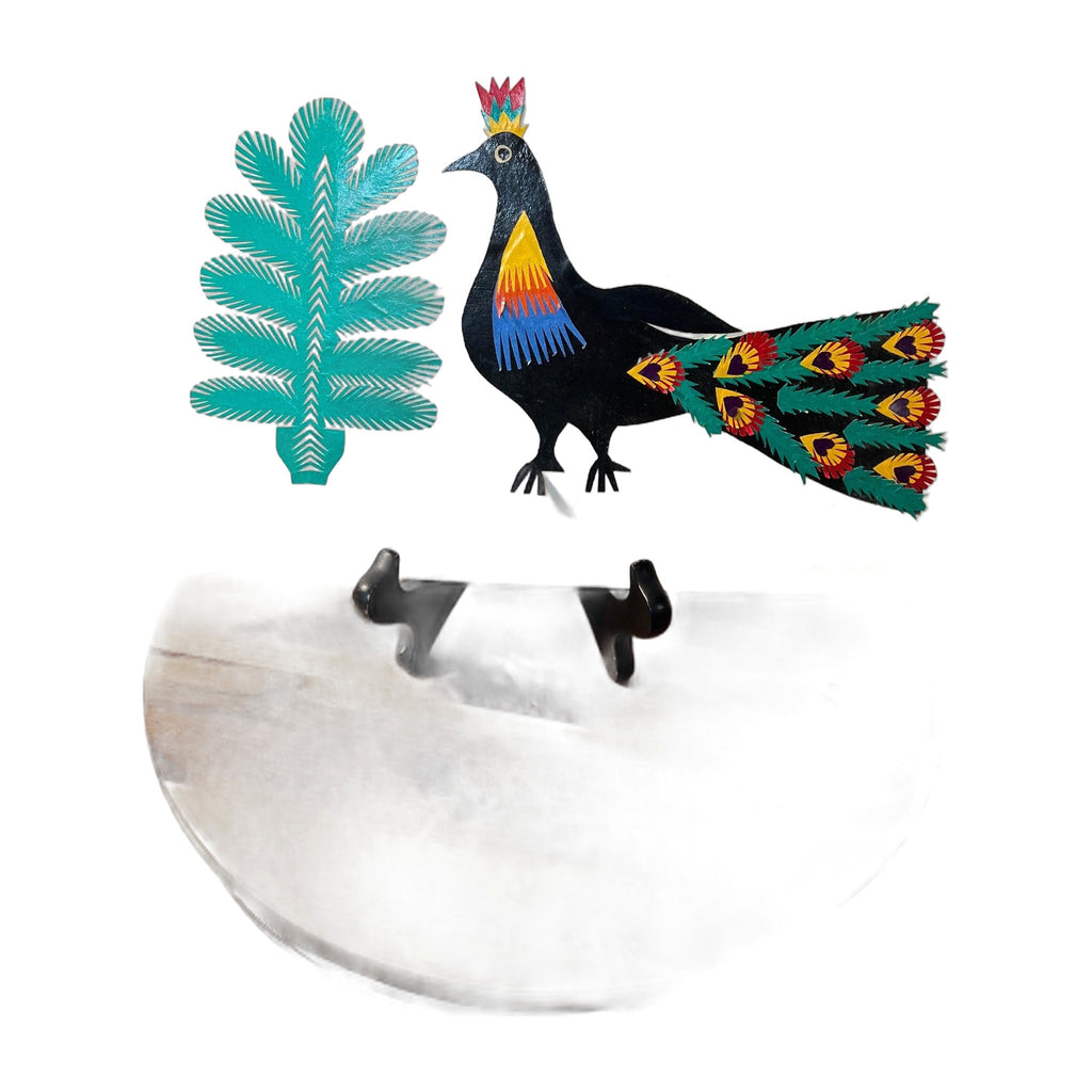 Colorful Polish Folk Art Sztuka Wycinanka Lowicka Paper Cut Out Bird