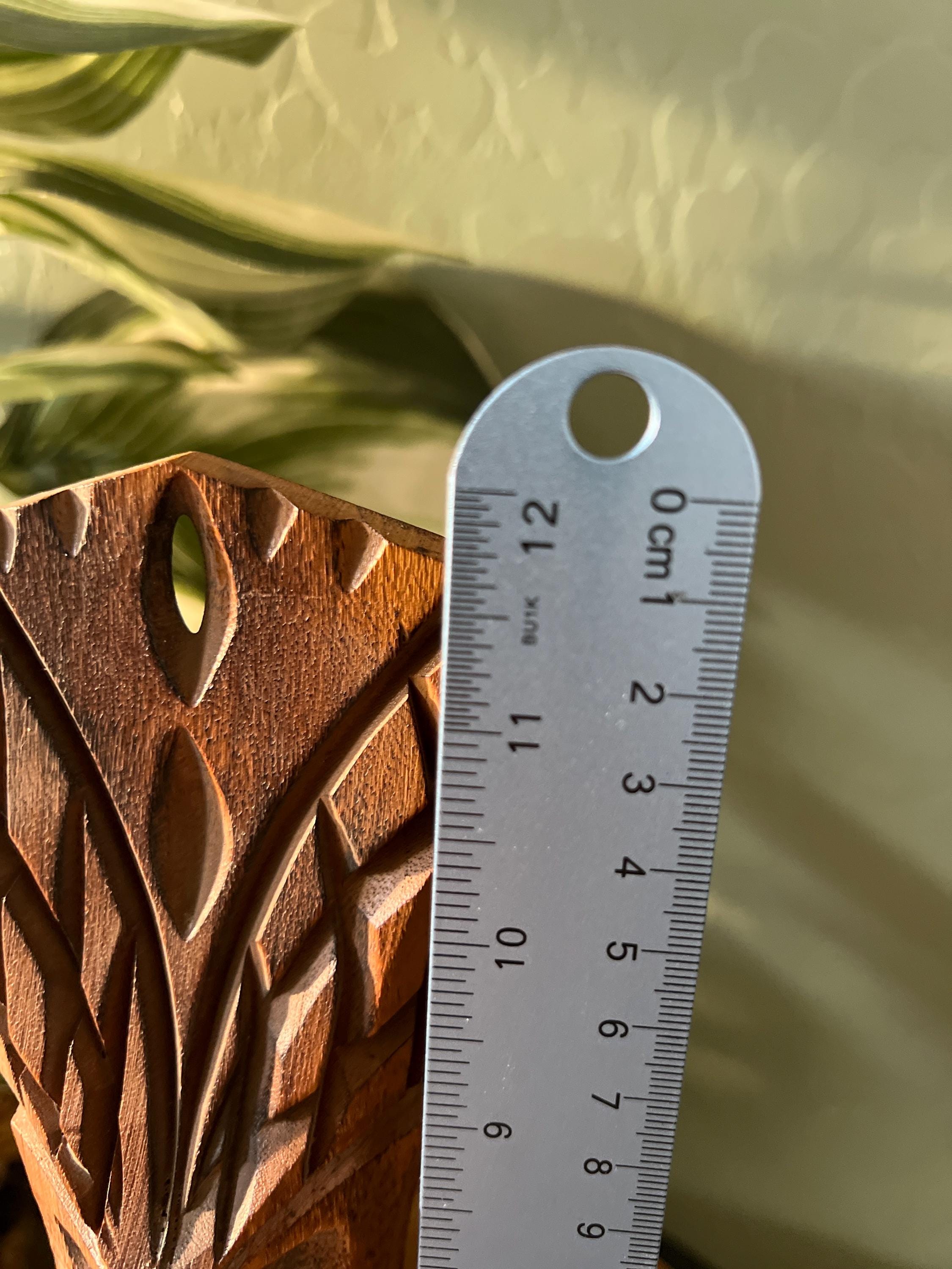 Hand Carved Tiki Statue Root Wood Sculpture Carving