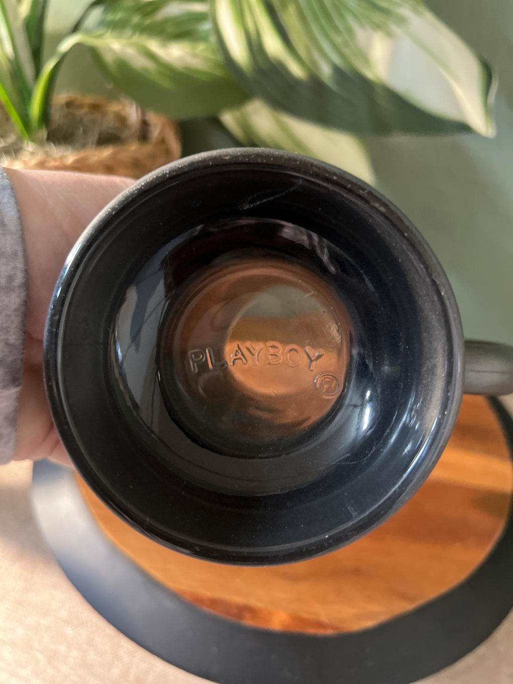 Vintage PLAYBOY CLUB Charcoal Glass Souvenir Beer Stein (Mug,Tankard)