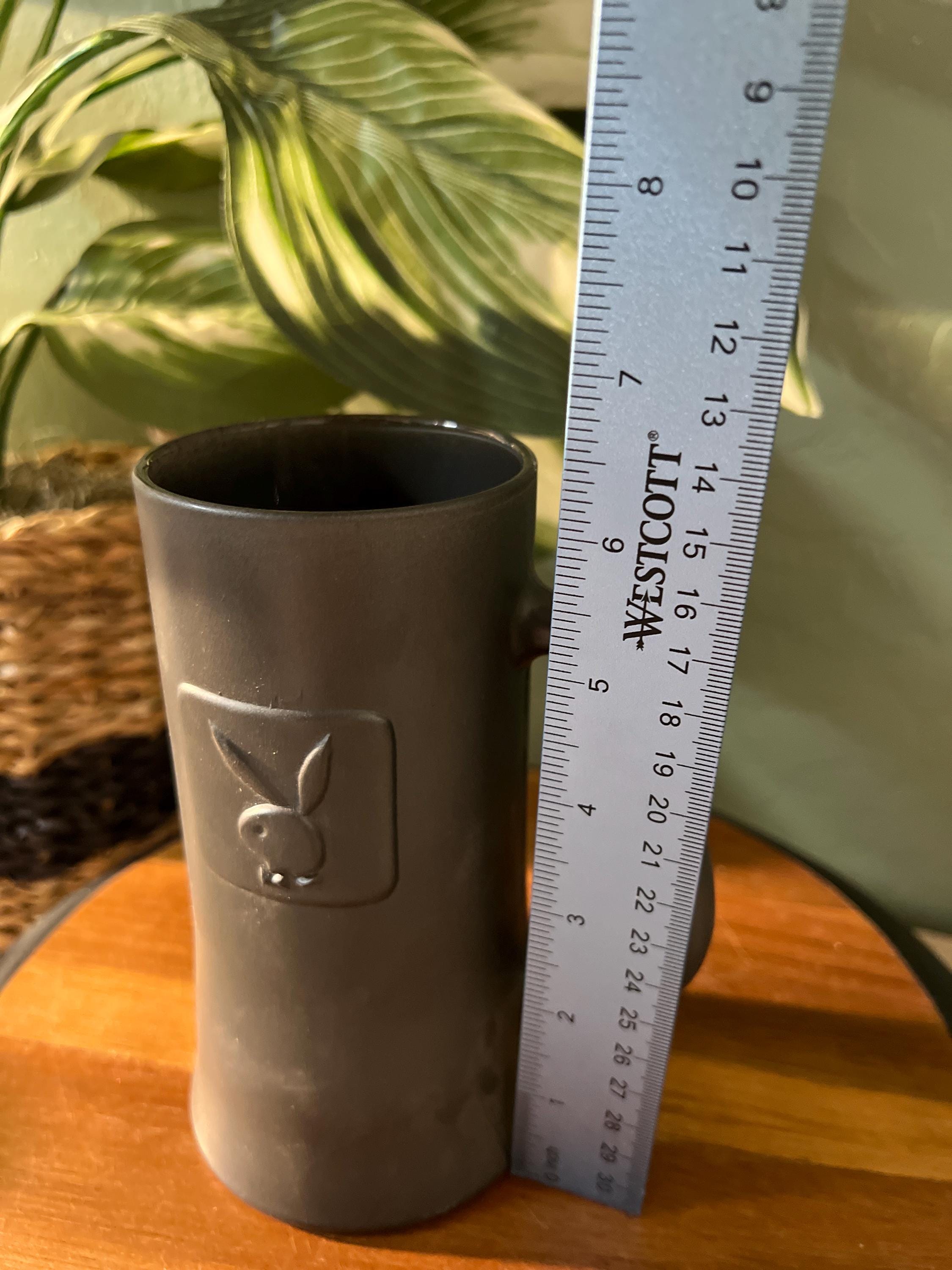 Vintage PLAYBOY CLUB Charcoal Glass Souvenir Beer Stein (Mug,Tankard)