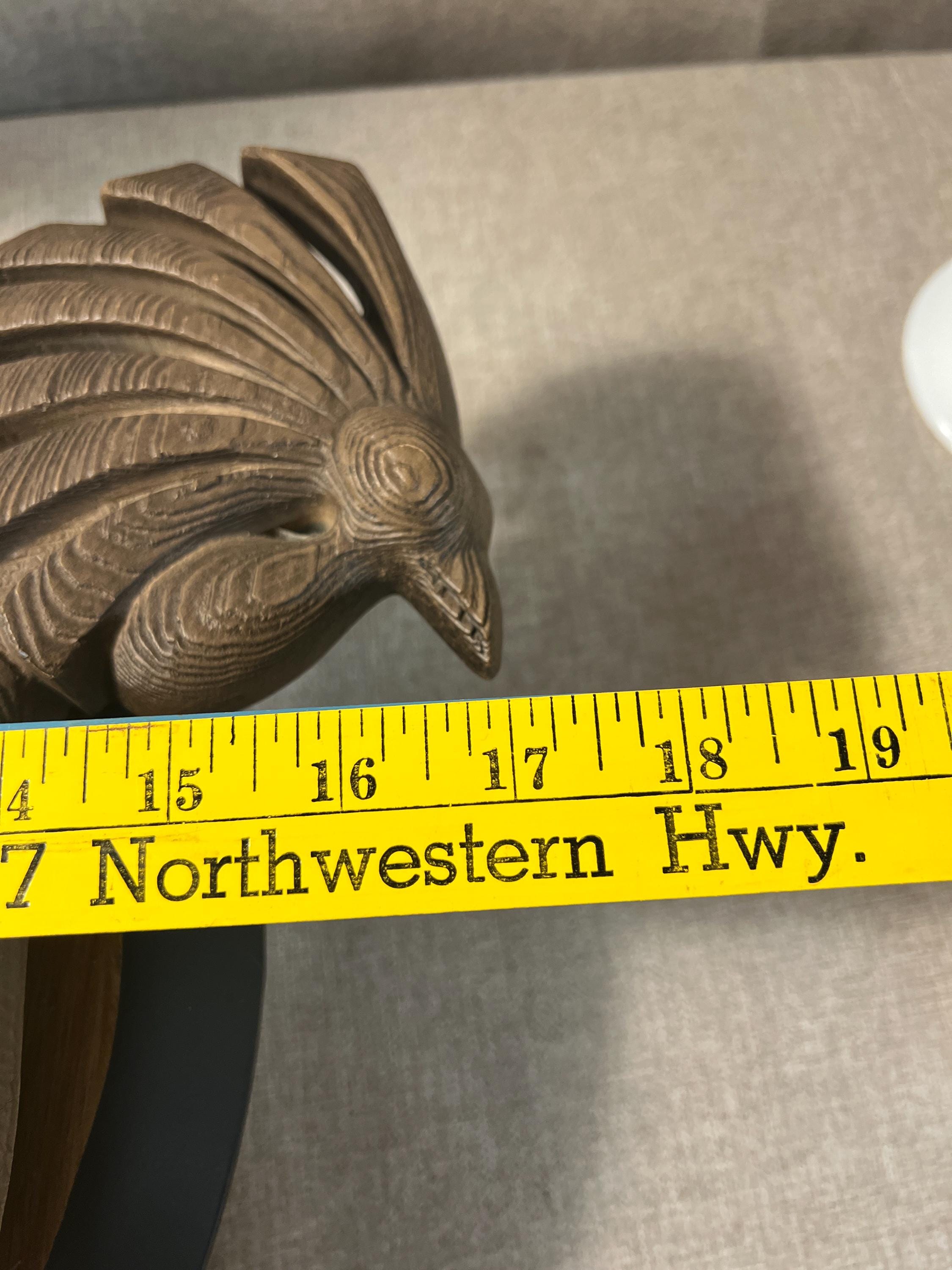 Vintage ROOSTER Wall  BURWOOD large 16" W 1960's # 4116 Mid Century