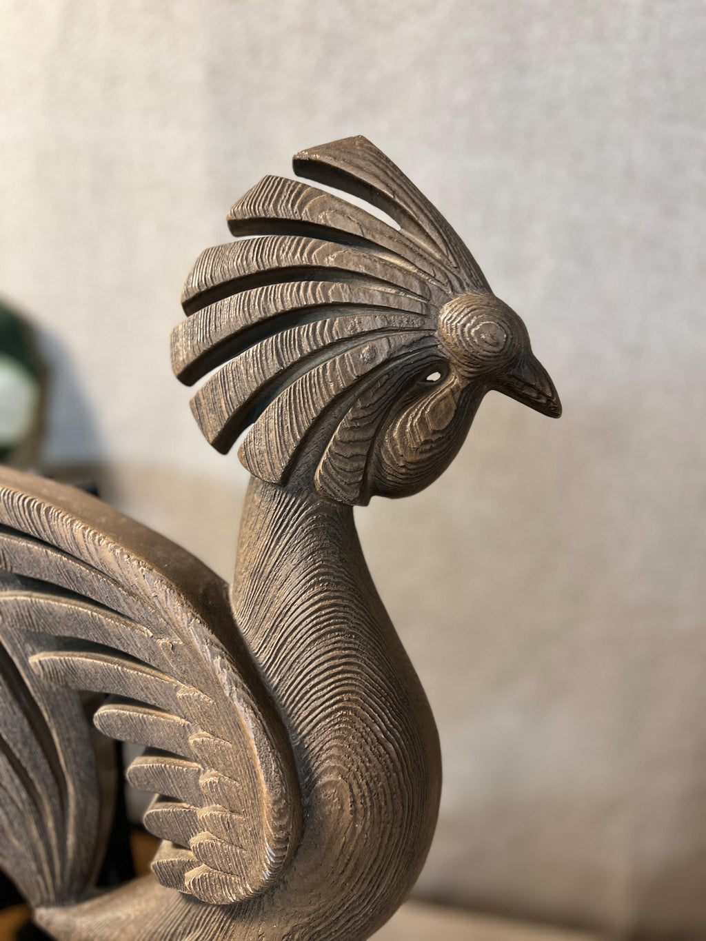 Vintage ROOSTER Wall  BURWOOD large 16" W 1960's # 4116 Mid Century