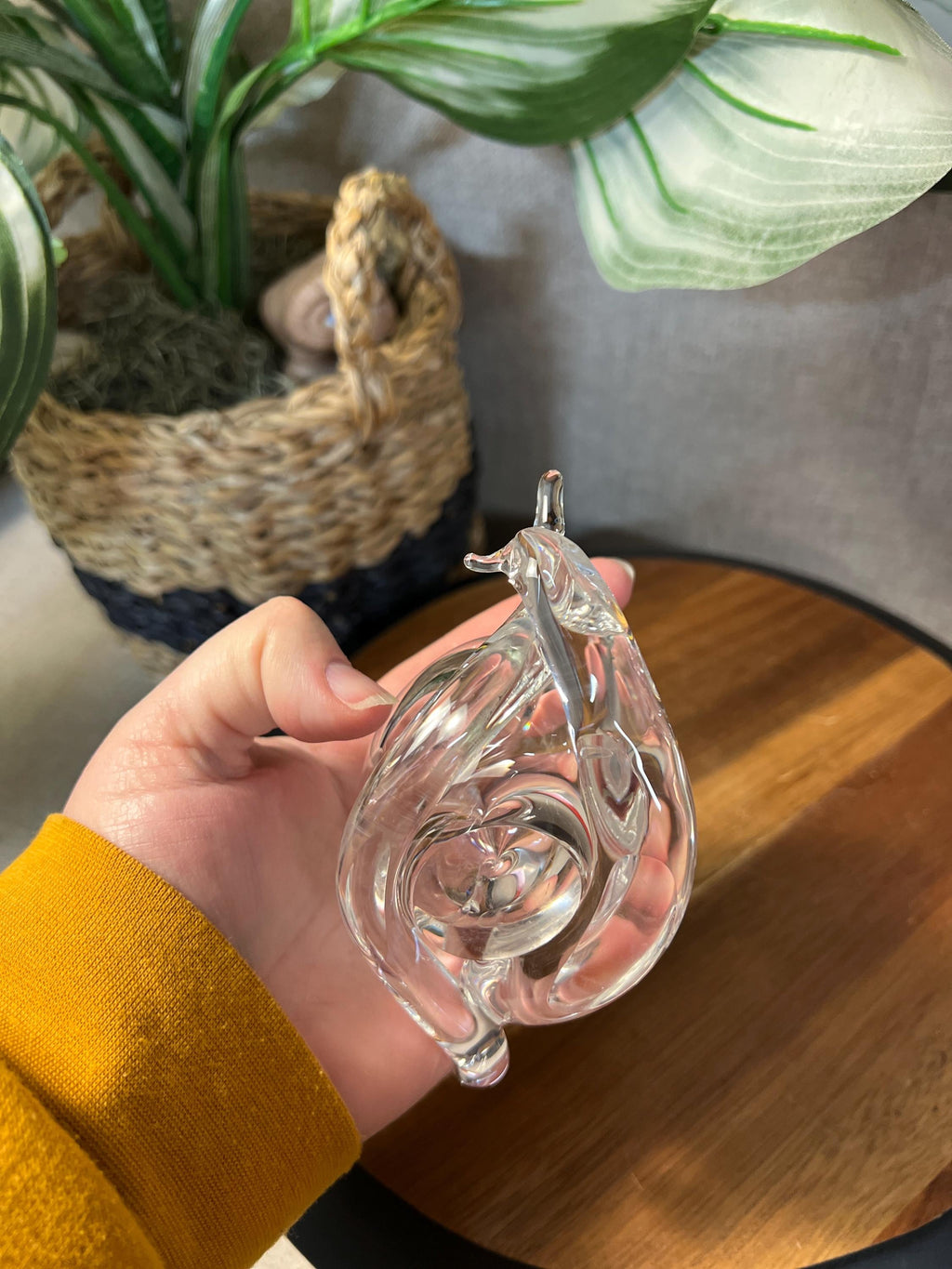 Vintage Sparkling Crystal Art Glass Snail Figurine Fantastic Condition