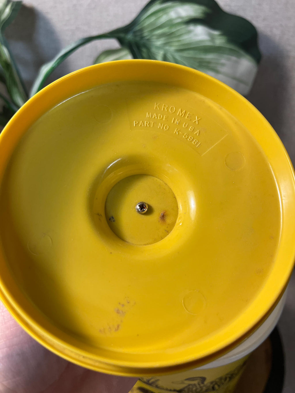 Kromex Handle Duck Ice Bucket With Lid Plastic Made In USA Vintage 60's