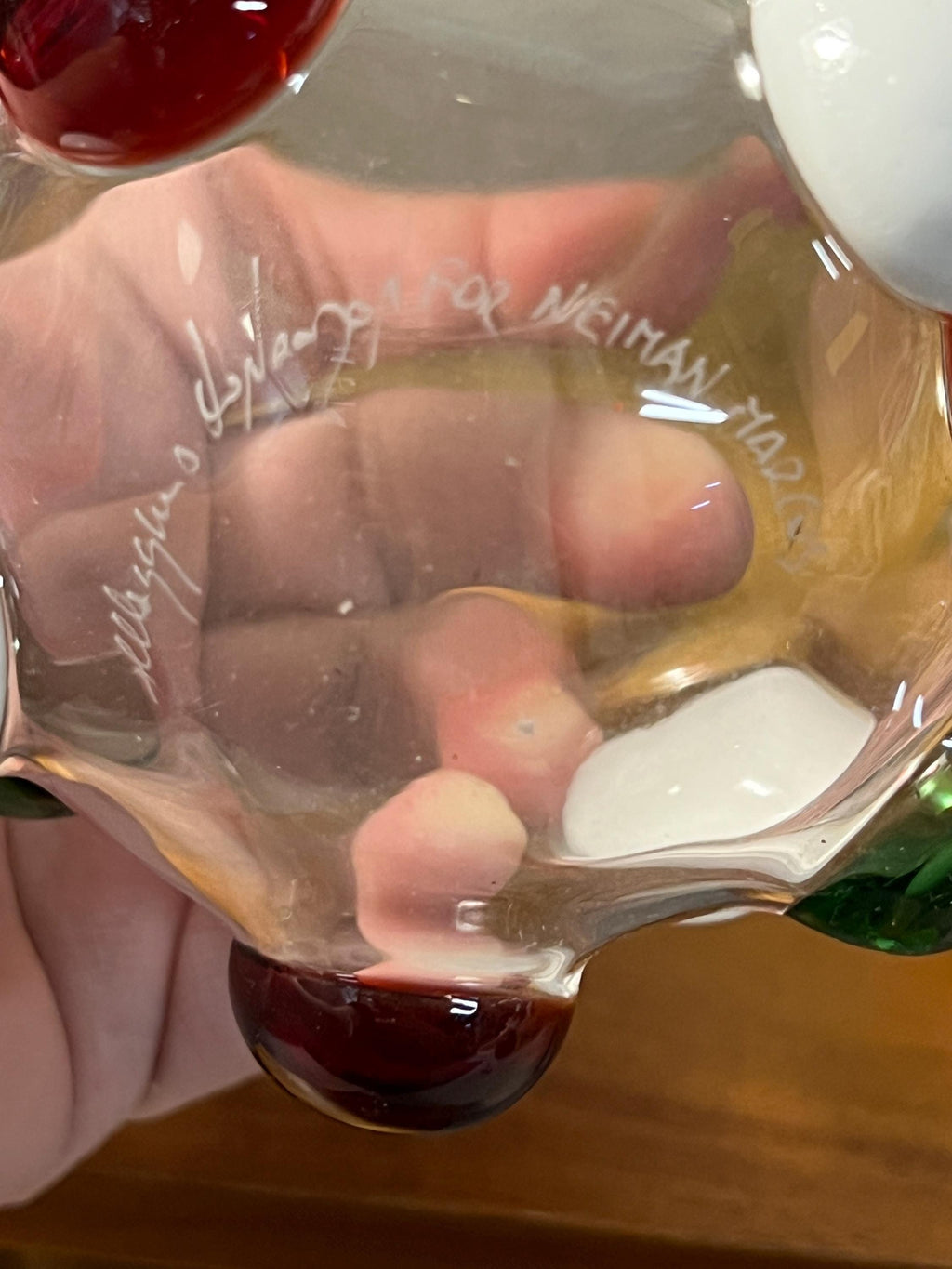 Massimo Lunardon Multicolor Bubble Stemless Wine Glass set of 2