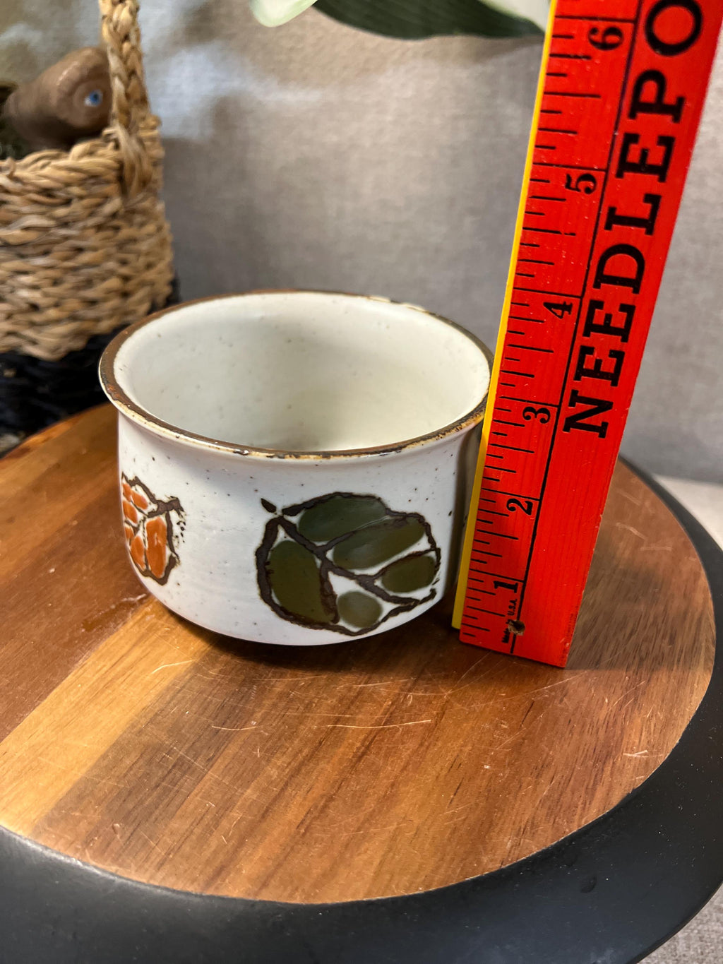 Vtg Otagiri Soup Mug Cup Hot Beverages Japanese Handpaint 70s Hand Crafted Stoneware