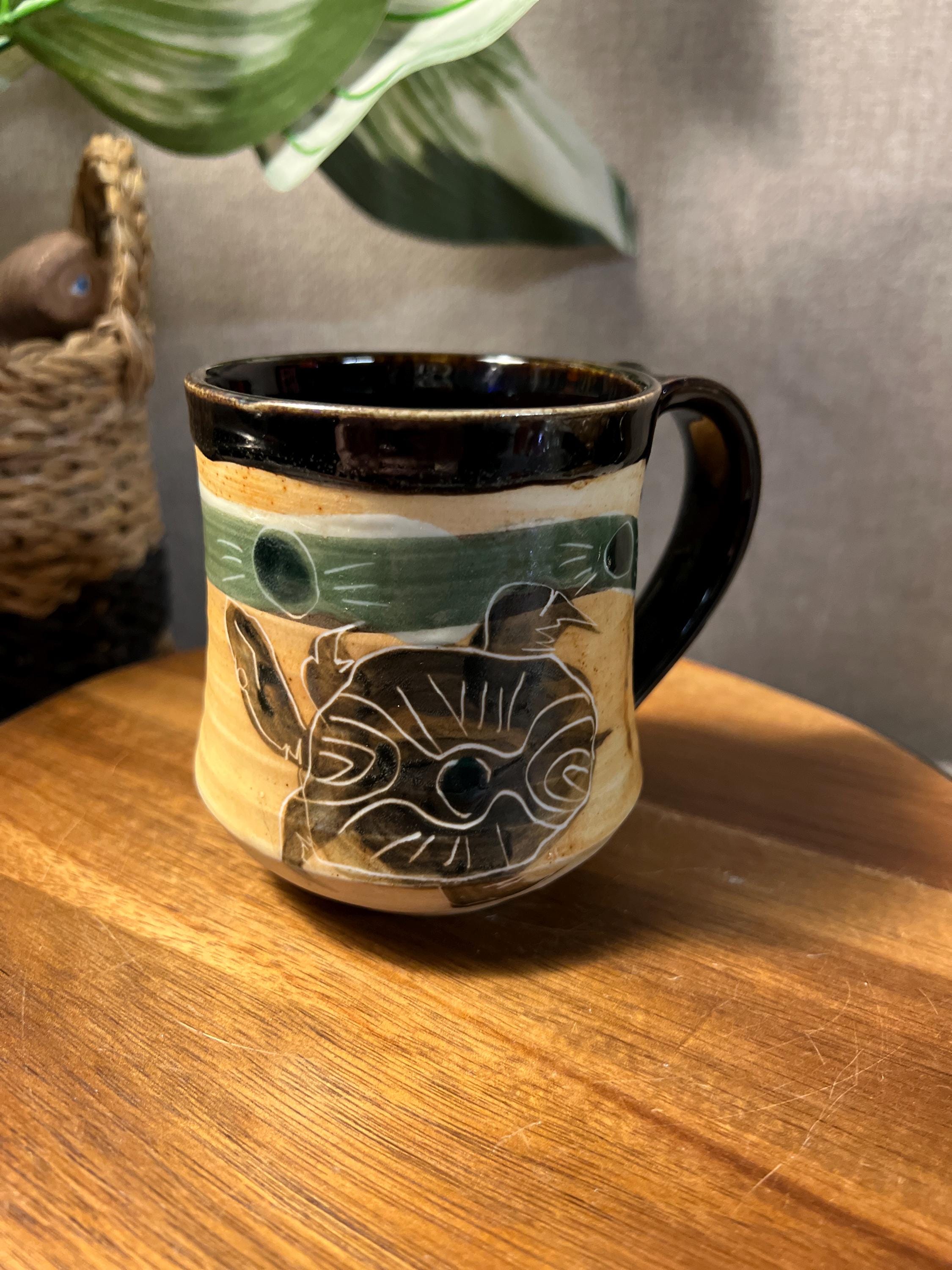 Vintage Speckled Turtle Mug signed