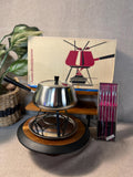 VTG Fondue Bourguignonne Complete Set Spring Switzerland Never used