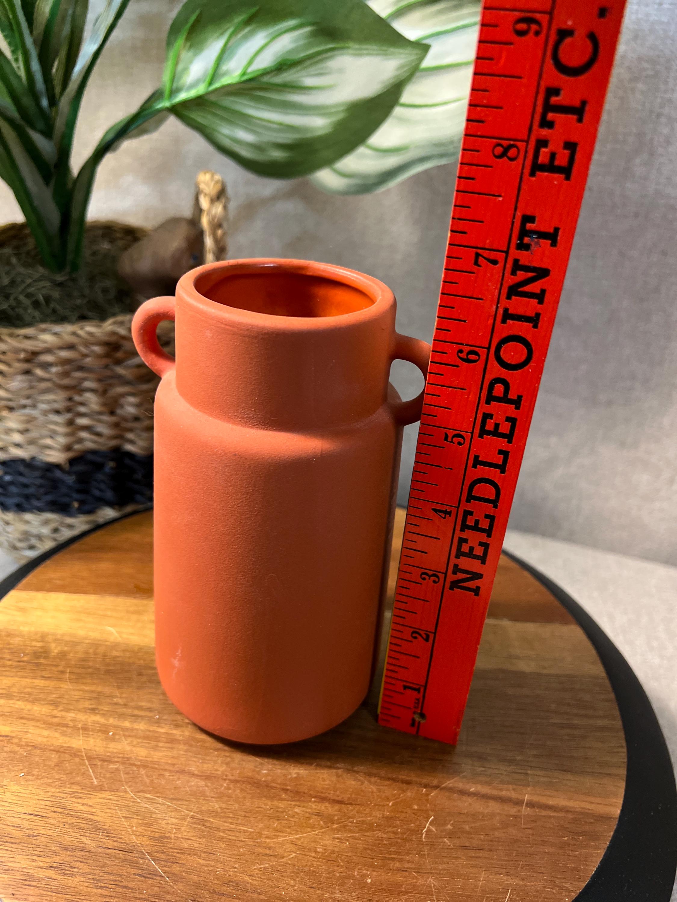 Terra Cotta Ceramic Utensil Holder/Vase