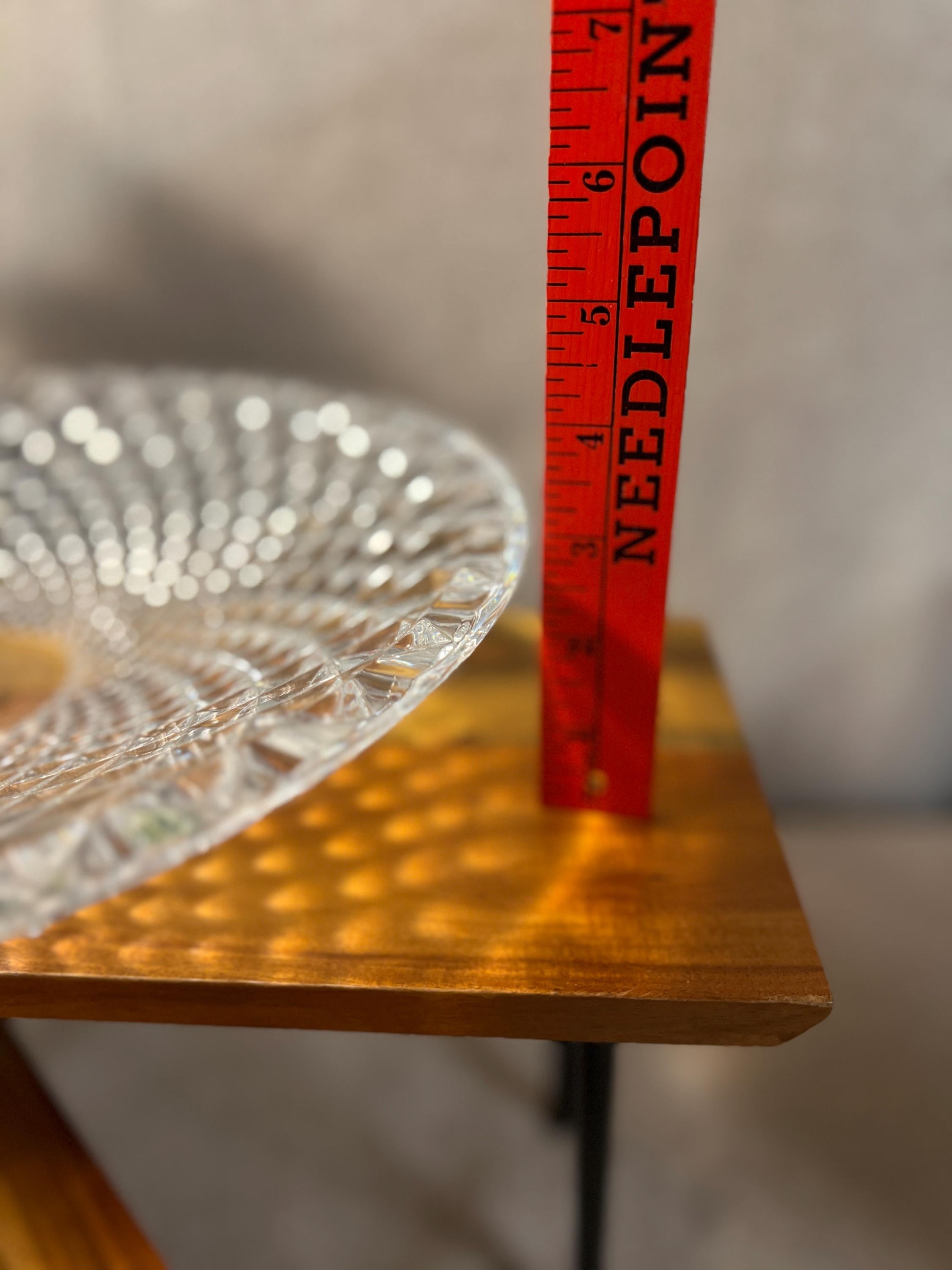 Vintage 24% lead crystal diamond point centerpiece