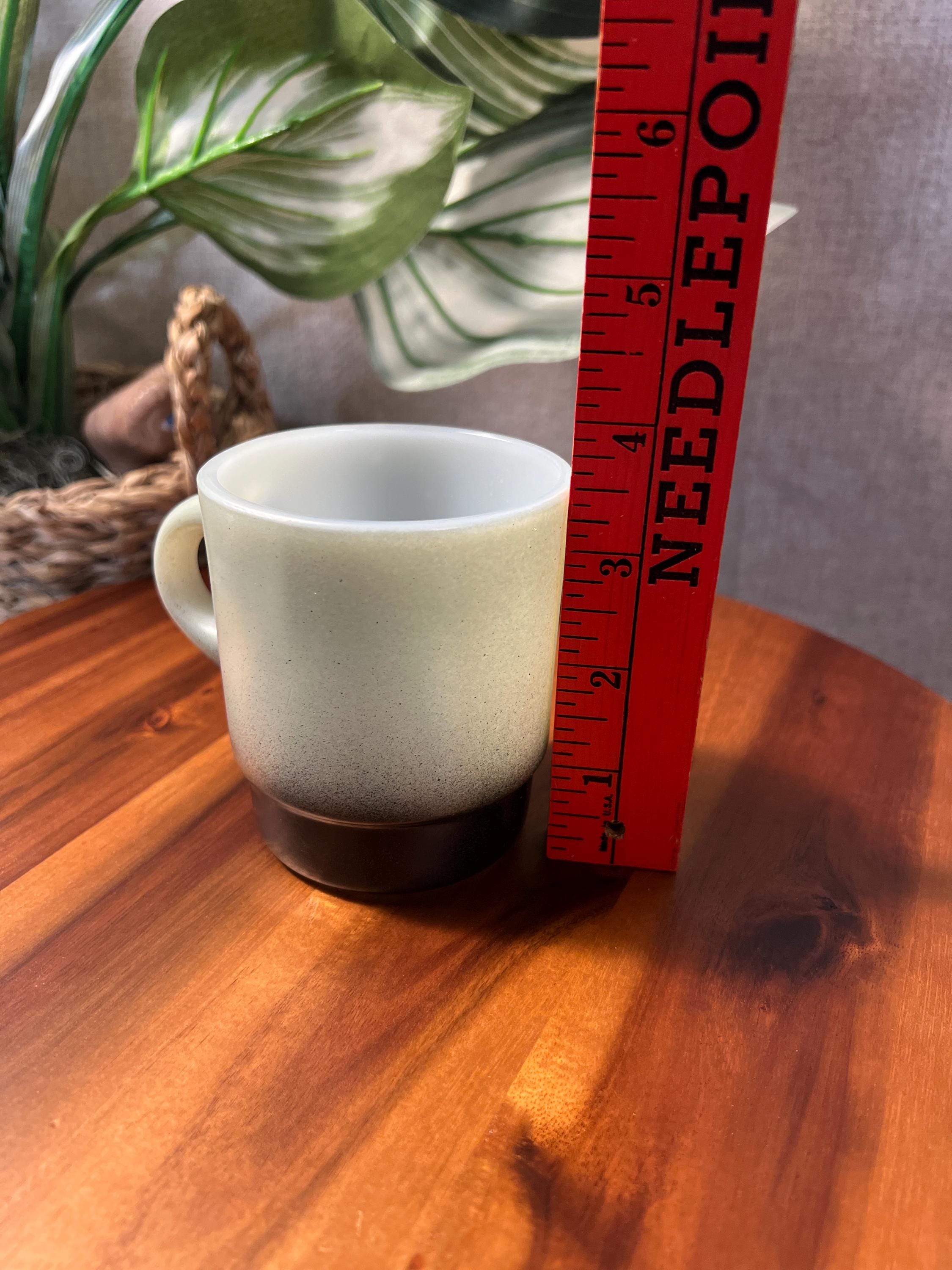 Vintage Anchor Hocking Fire-King Ware Avocado Green Coffee Cup Mug USA