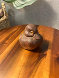 Vintage hand carved little wood duck