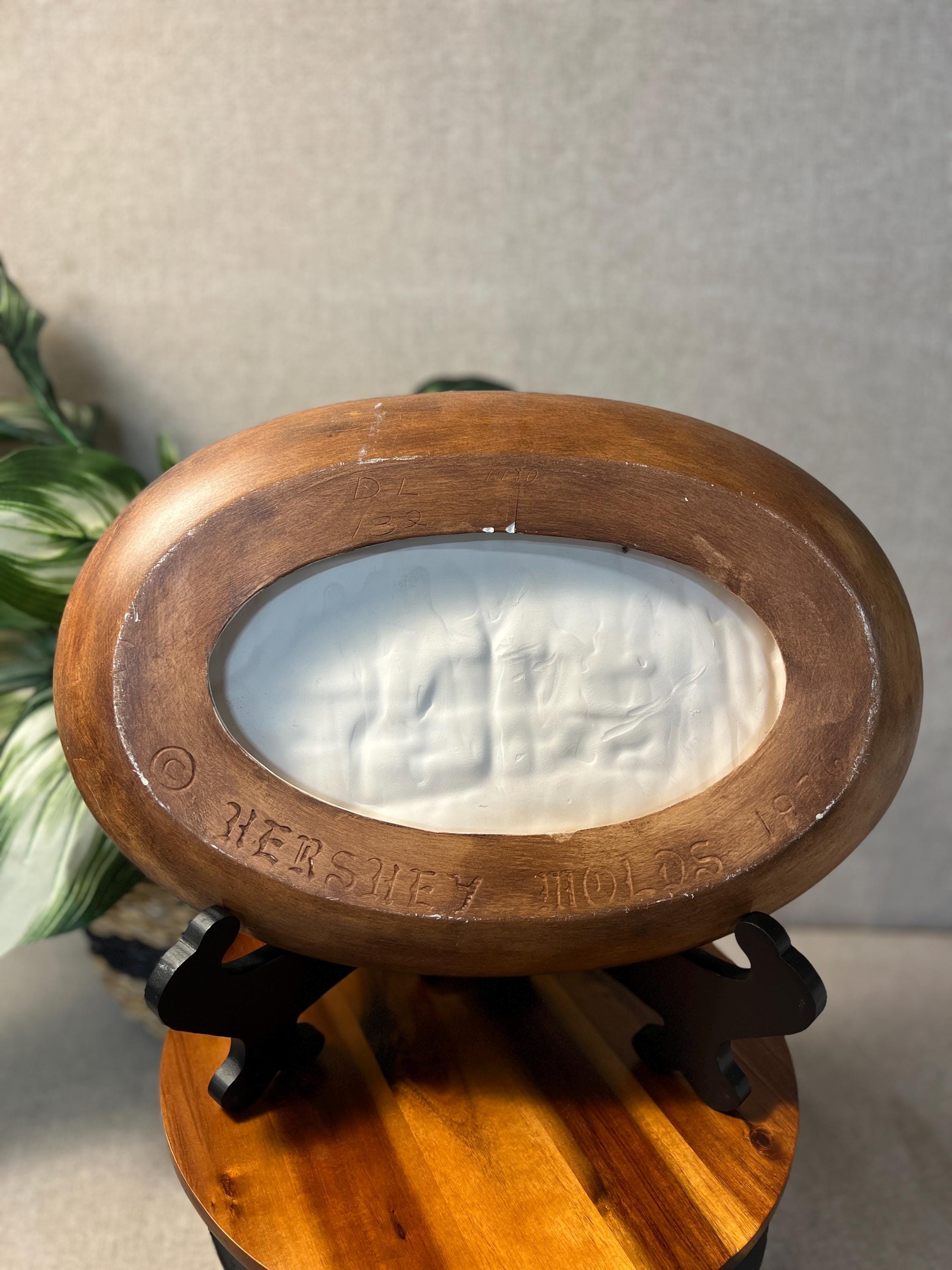 Vintage Hershey Mold 3 D ceramic 1980 Farm covered bridge Scene