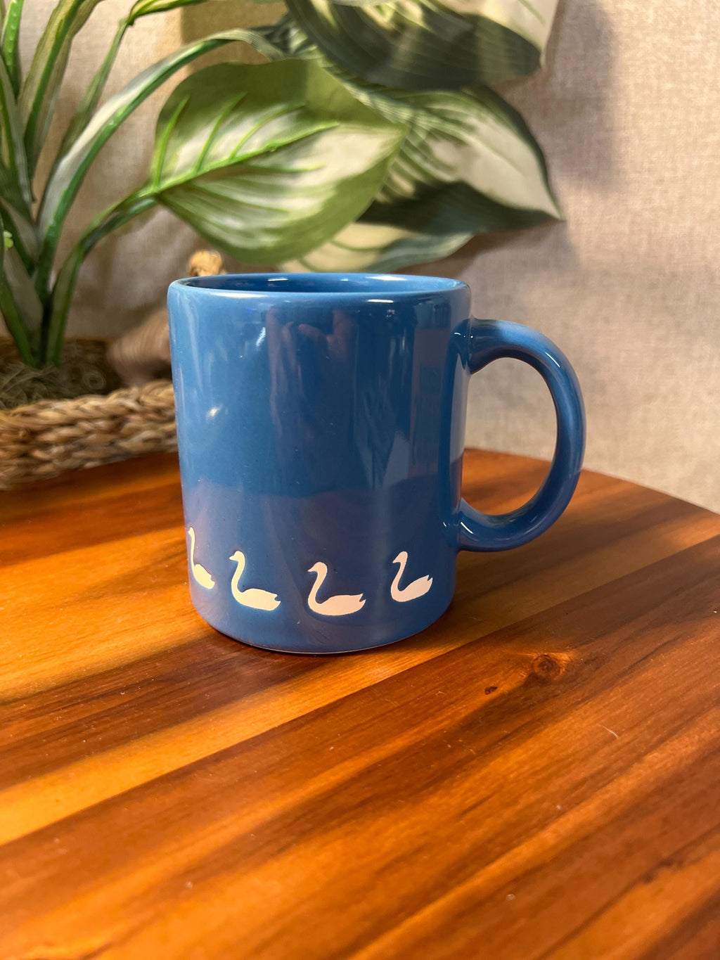 Waechtersbach Swan Mug Coffee Made In Spain Vintage Blue