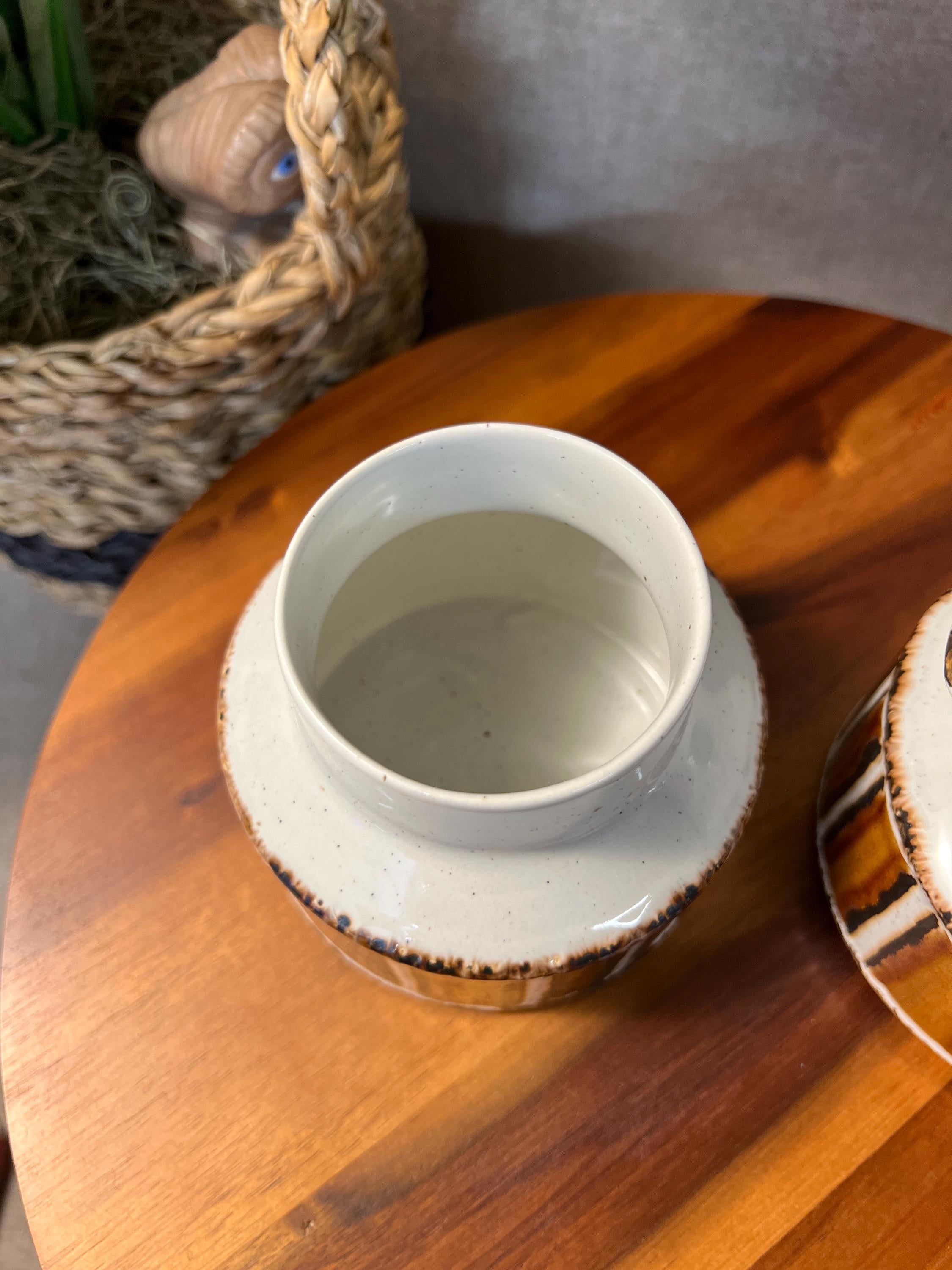 Midwinter Stonehenge  Earth Creamer and Sugar England