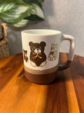 Vintage Otagiri TEDDY BEAR Speckled Stoneware Collectible Coffee Cup Mug 