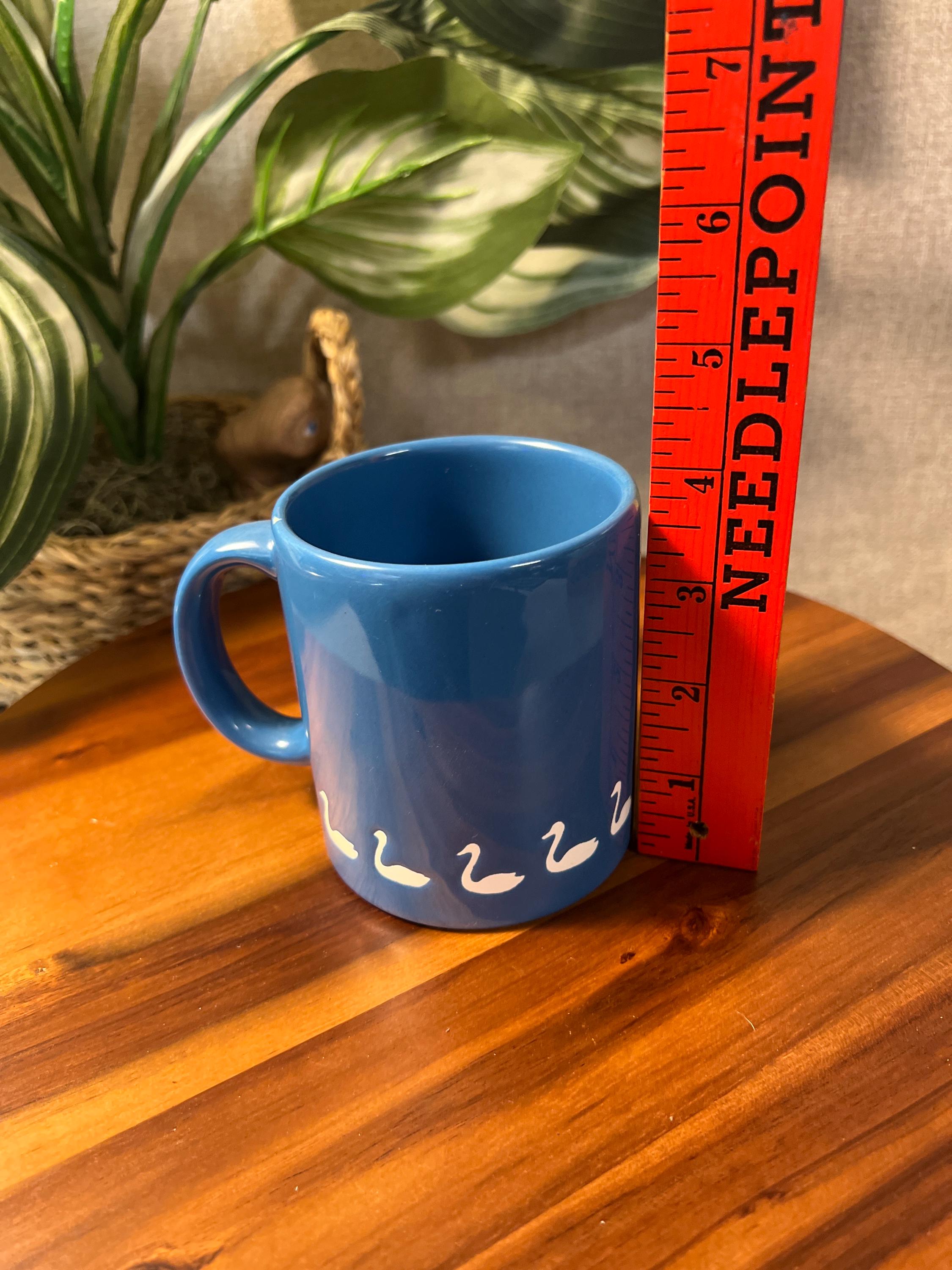 Waechtersbach Swan Mug Coffee Made In Spain Vintage Blue