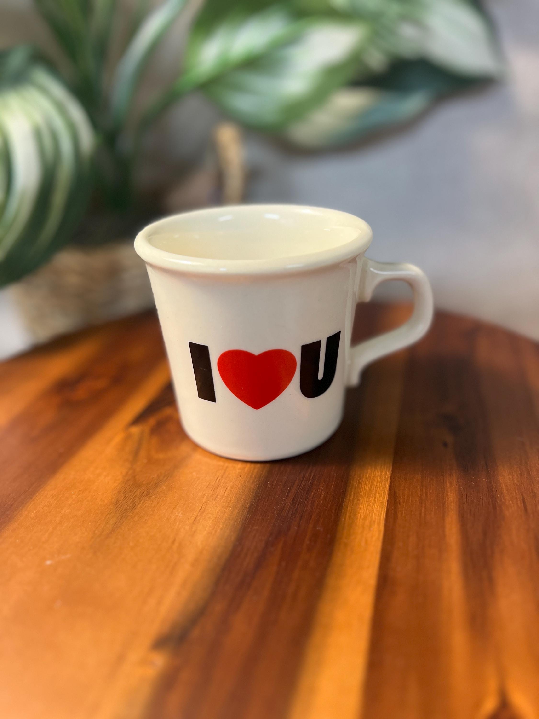 Vintage Coffee Mug “I Love You  Valentine's Gift Taylor International USA