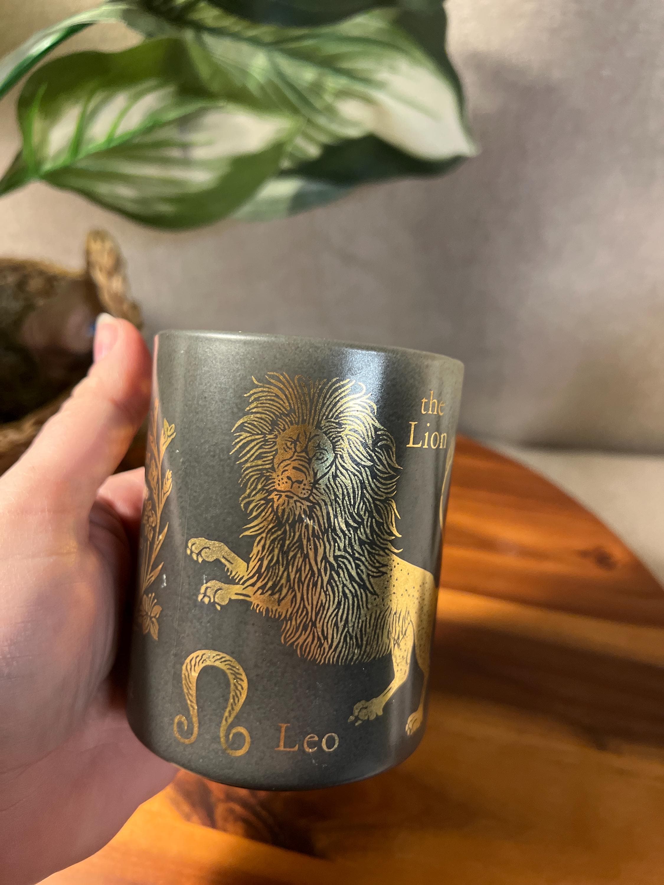 Leo “the Lion Vintage Federal Glass Mug - Milk Glass - 1960 1970 Zodiac
