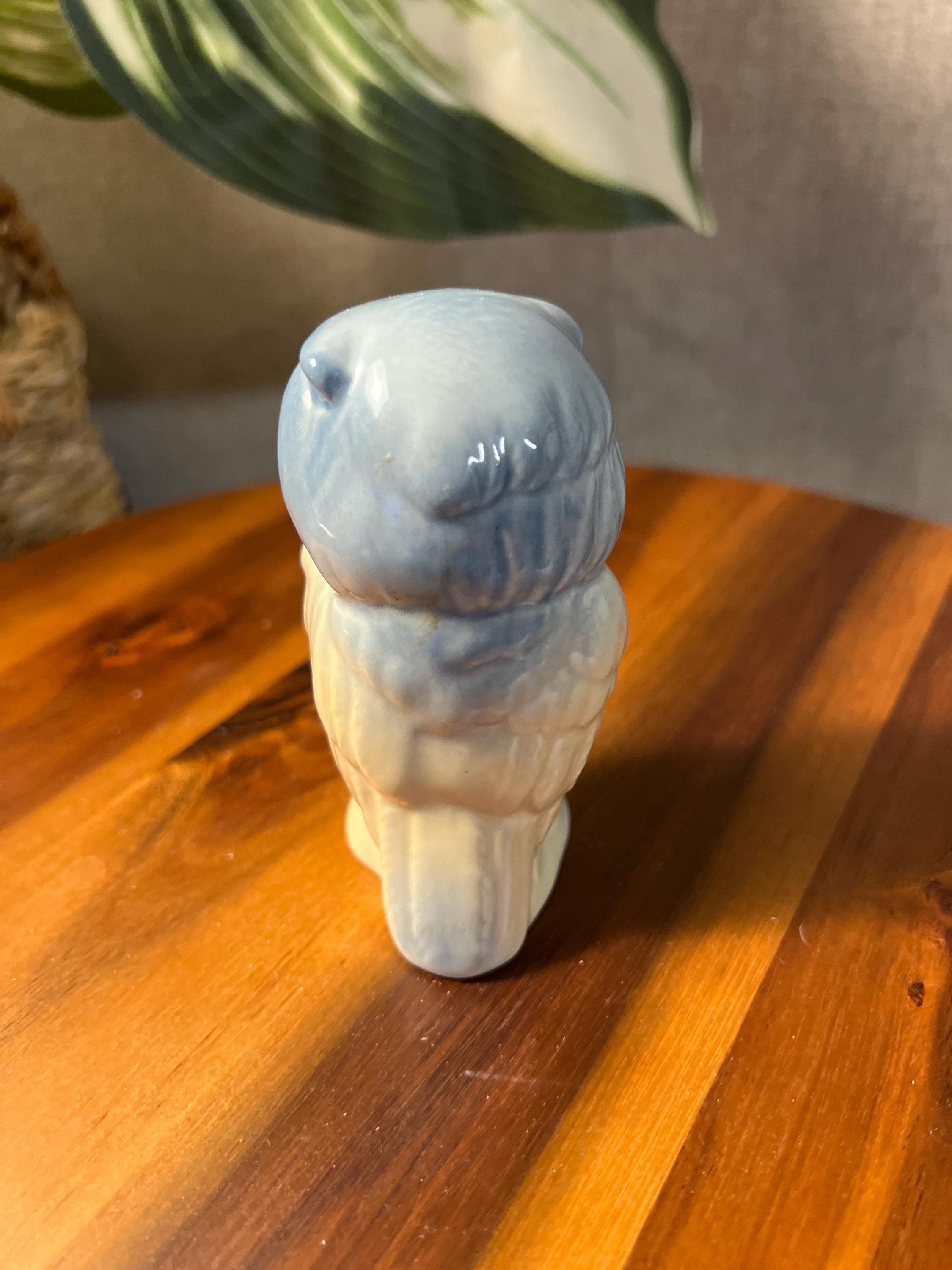 Vintage Porcelain Owl Figure By M Requena Valencia Spain